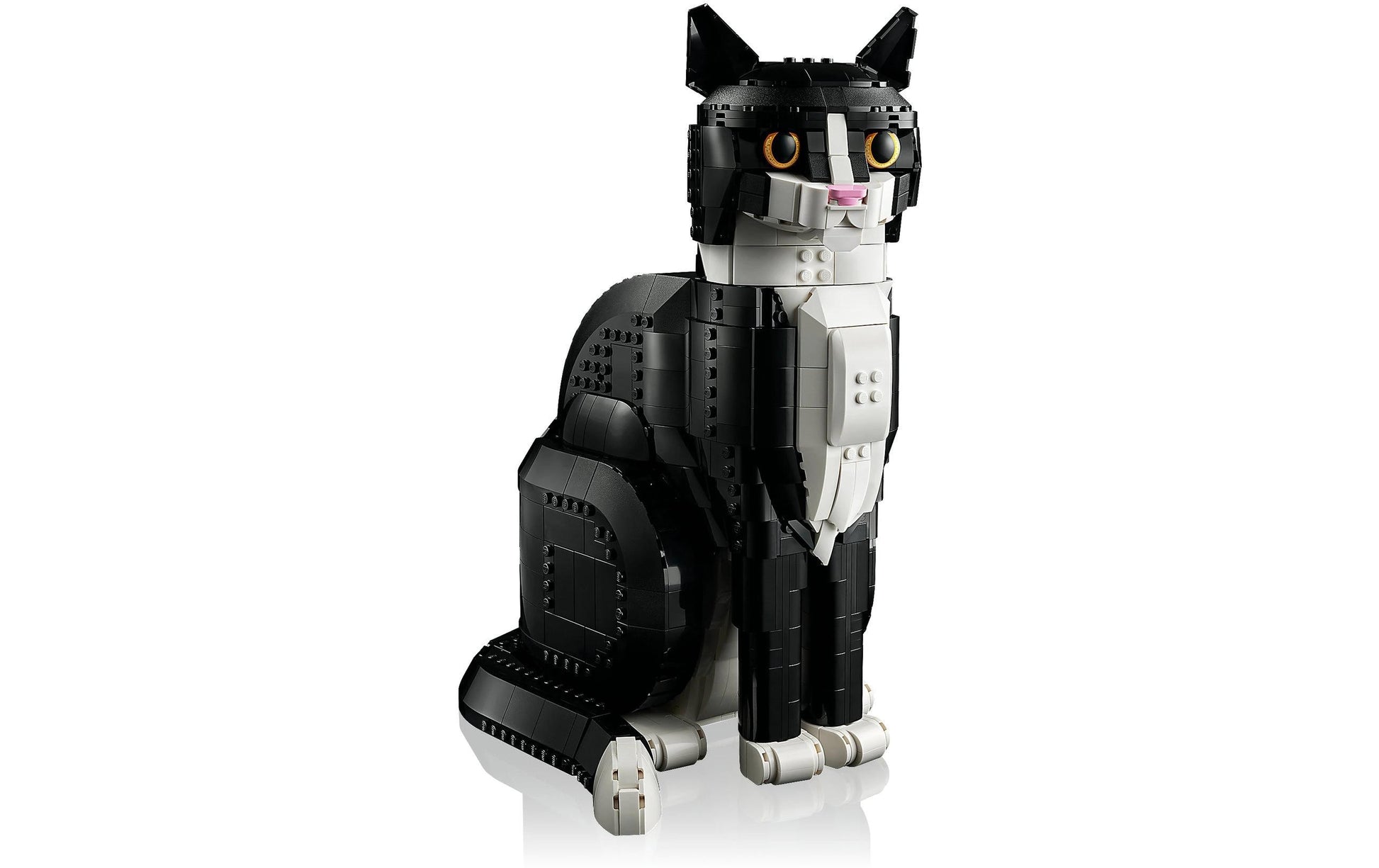 LEGO Ideas 3D Puzzle Schwarz-weisse Katze – 1710 Teile – 32 cm – ab 18 Jahren