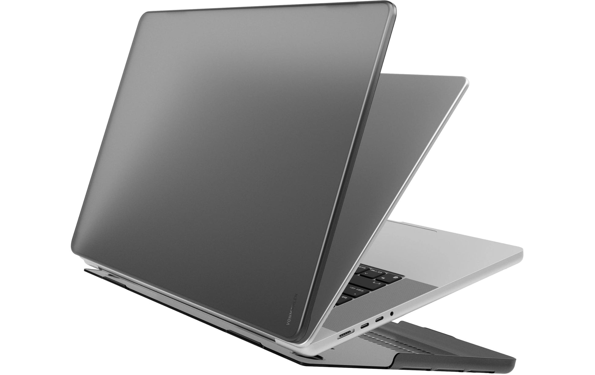 Vonmählen Notebook-Schutzhülle 14" – Transparent, Schwarz matt