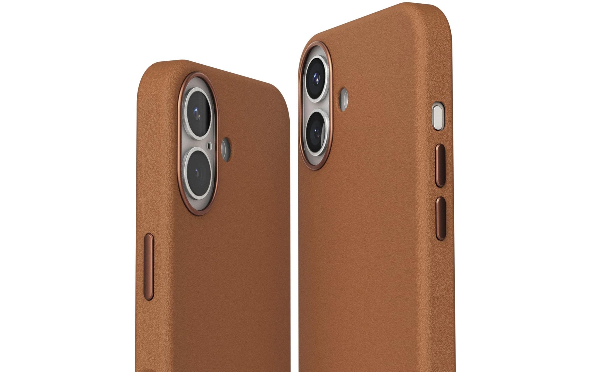 Vonmählen Backcover – für Apple iPhone 16 Plus, MagSafe, Leder, Braun, schockresistent