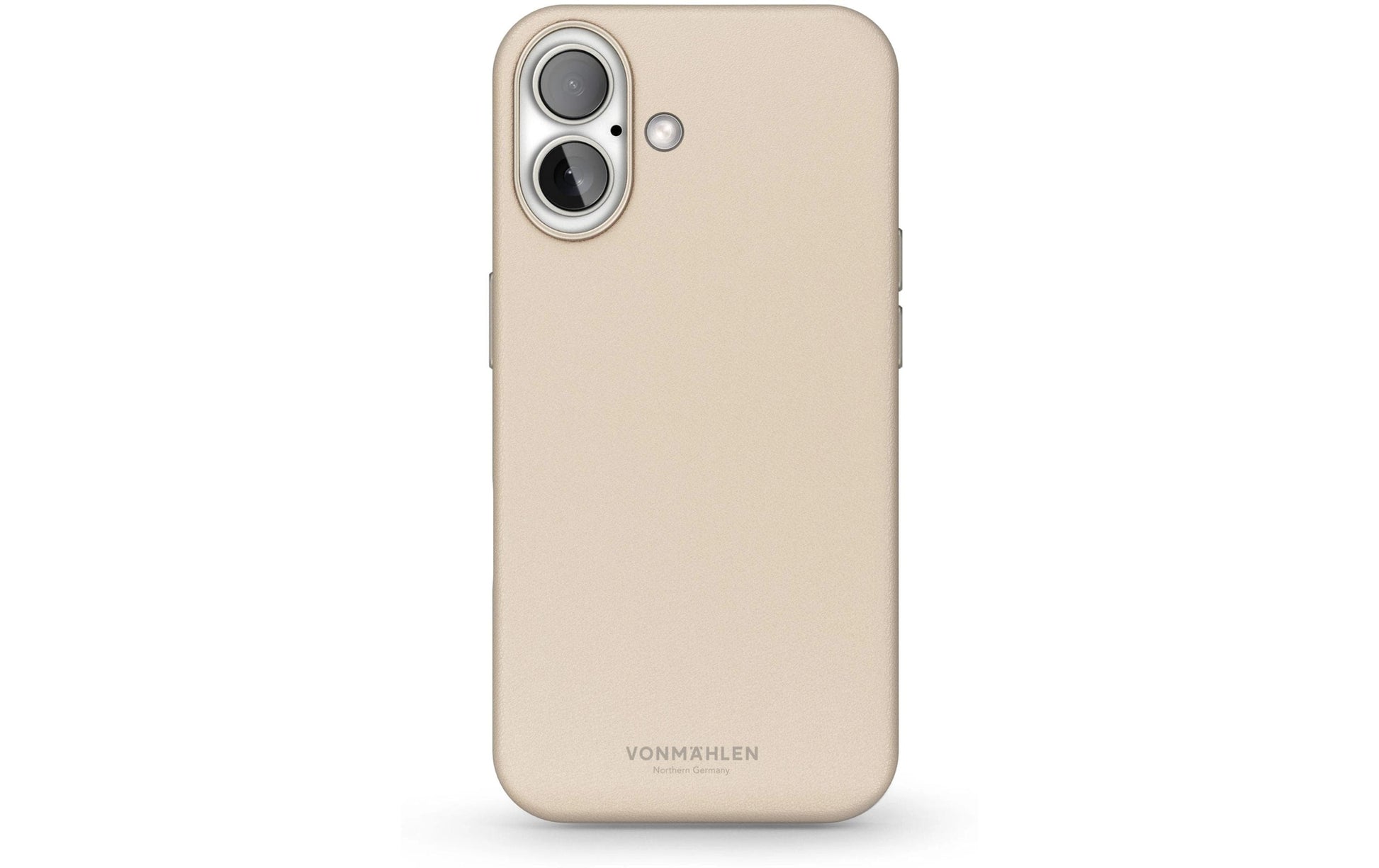 Vonmählen Backcover – für Apple iPhone 16 Plus – MagSafe, Mikrofaser + Veganes Leder, Creme