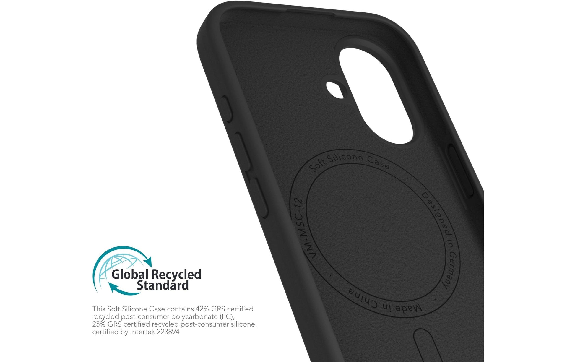 Vonmählen Backcover – für Apple iPhone 16, MagSafe, Silikon, Schwarz
