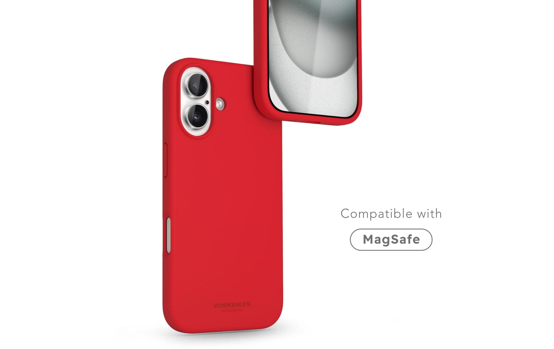 Vonmählen Soft Silicone – Backcover – für Apple iPhone 16 – MagSafe, Silikon, Firecracker