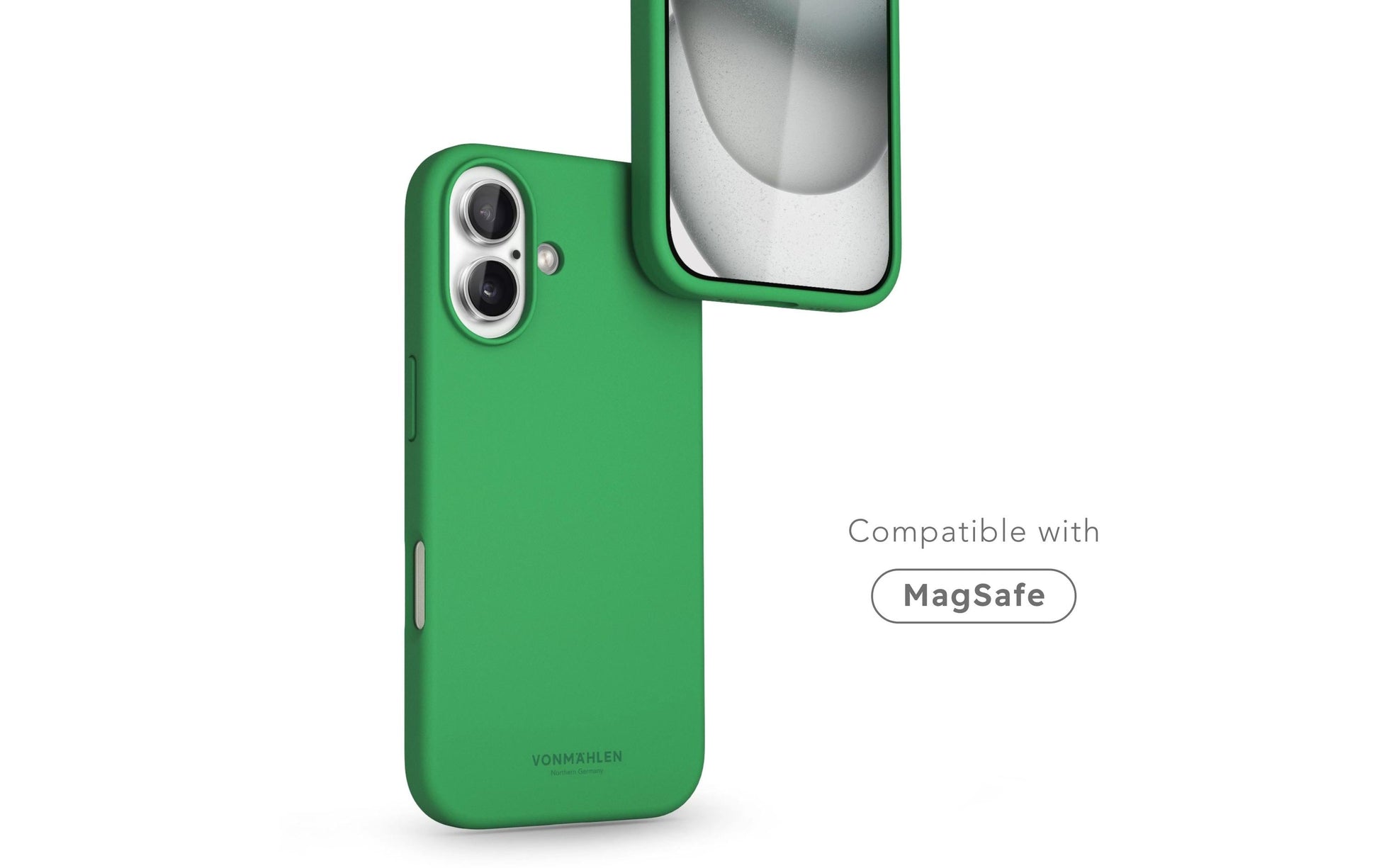 Vonmählen Backcover – für Apple iPhone 16 – MagSafe, Silikon, Green Haven