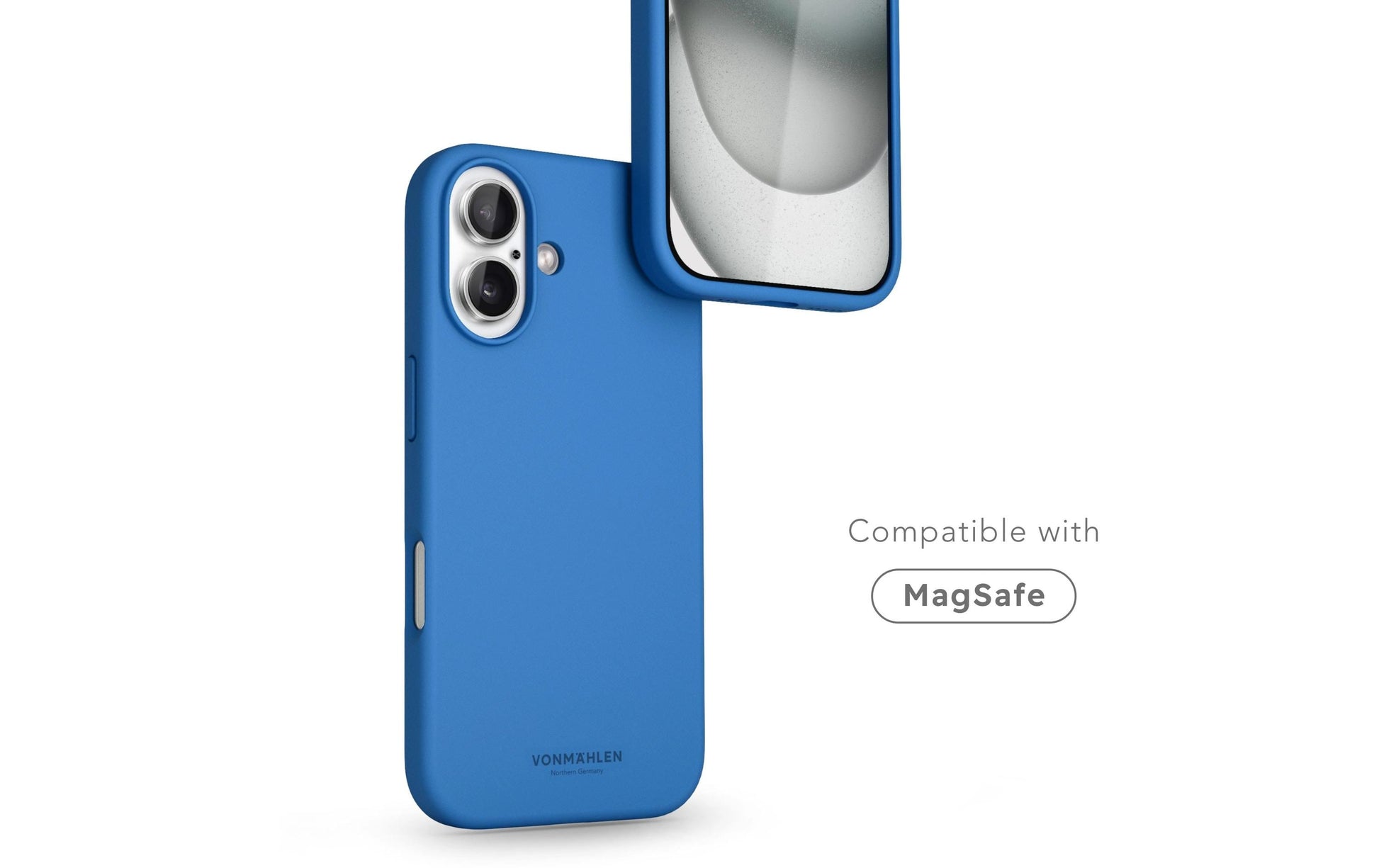 Vonmählen Soft Silikon Backcover – für Apple iPhone 16 Plus, MagSafe, Silikon, Sky Captain