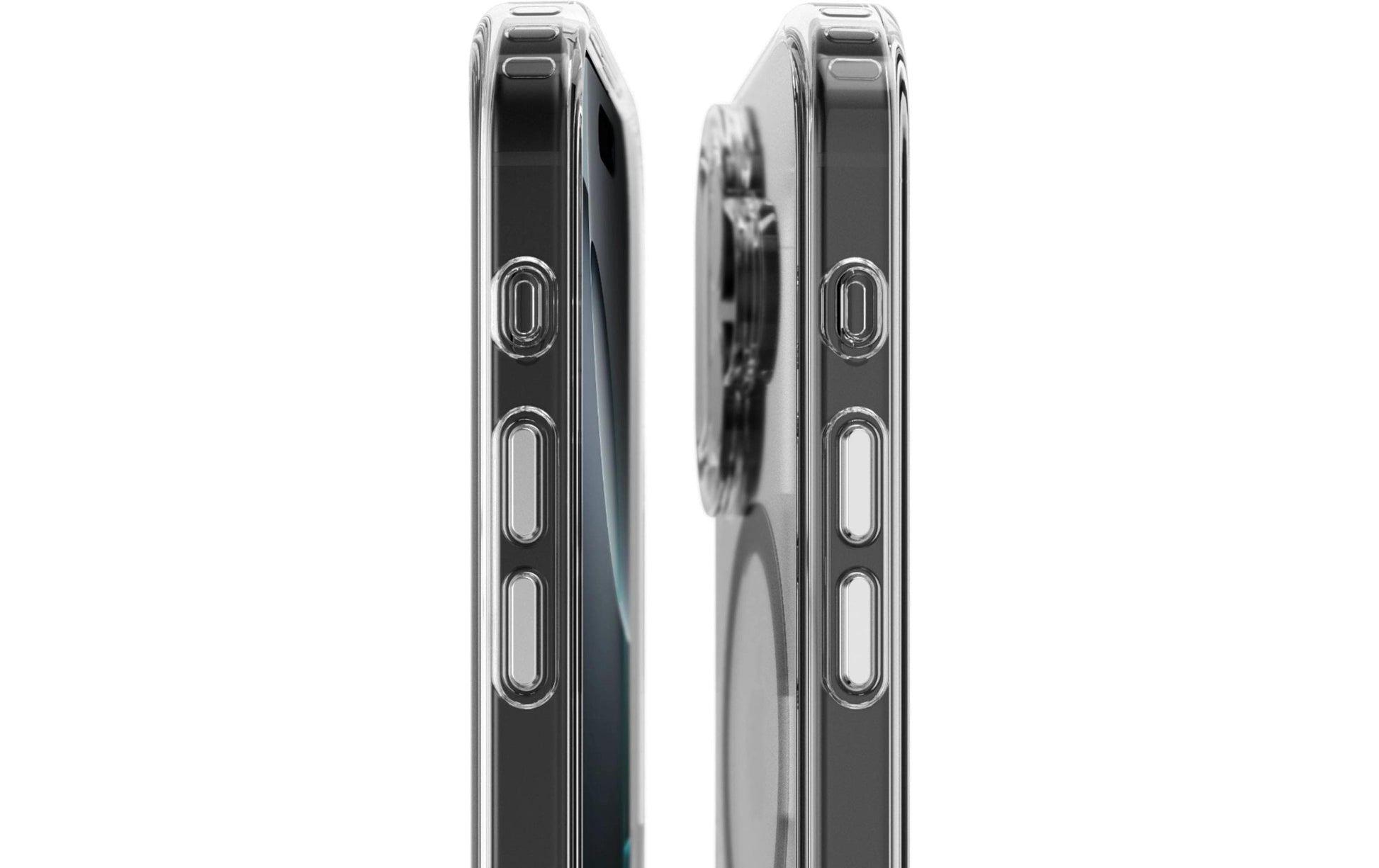 Vonmählen Backcover – für Apple iPhone 16 Plus, MagSafe, Kunststoff, Transparent/Schwarz