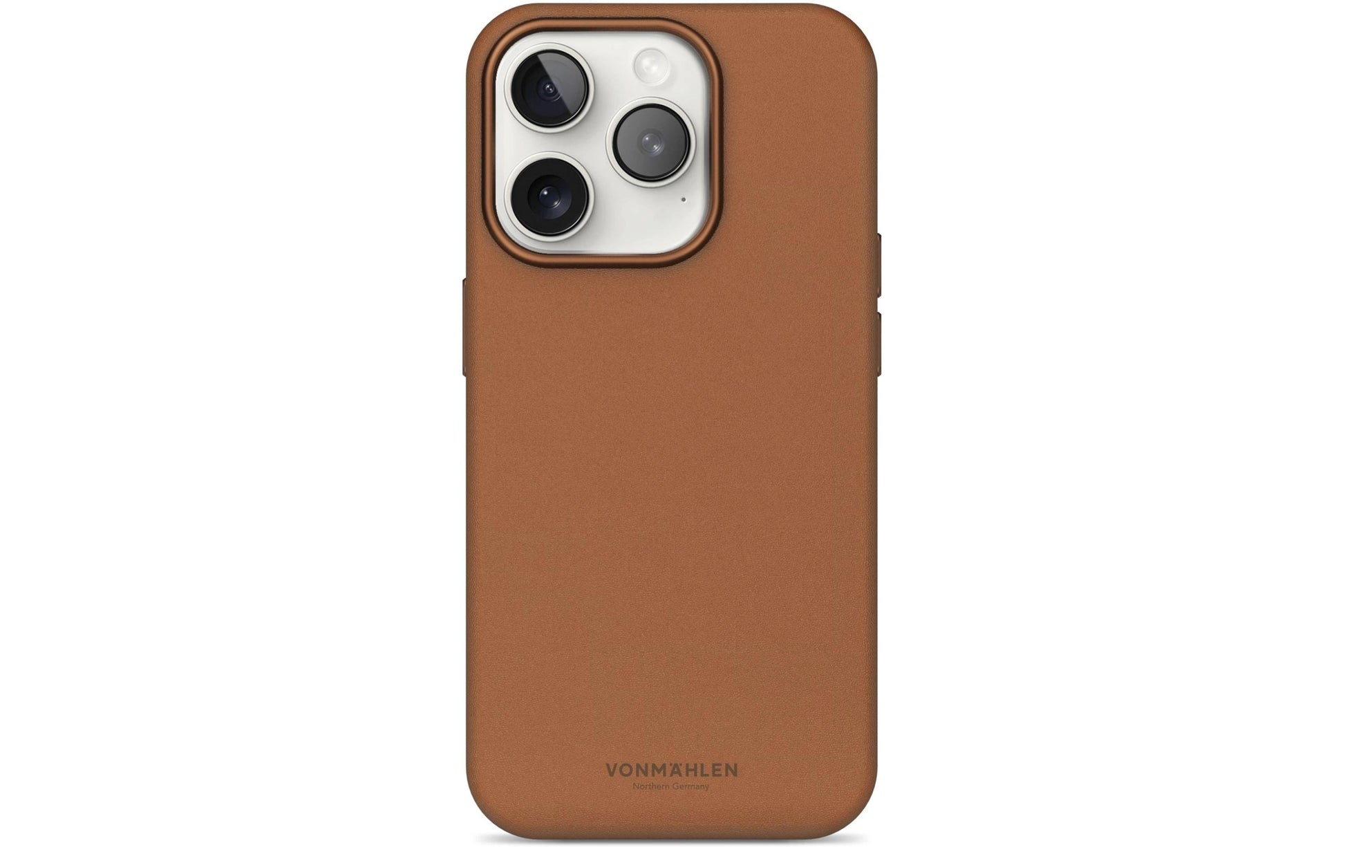 Vonmählen Backcover Like Leather – für Apple iPhone 16 Pro – braun – Kunstleder – MagSafe-kompatibel