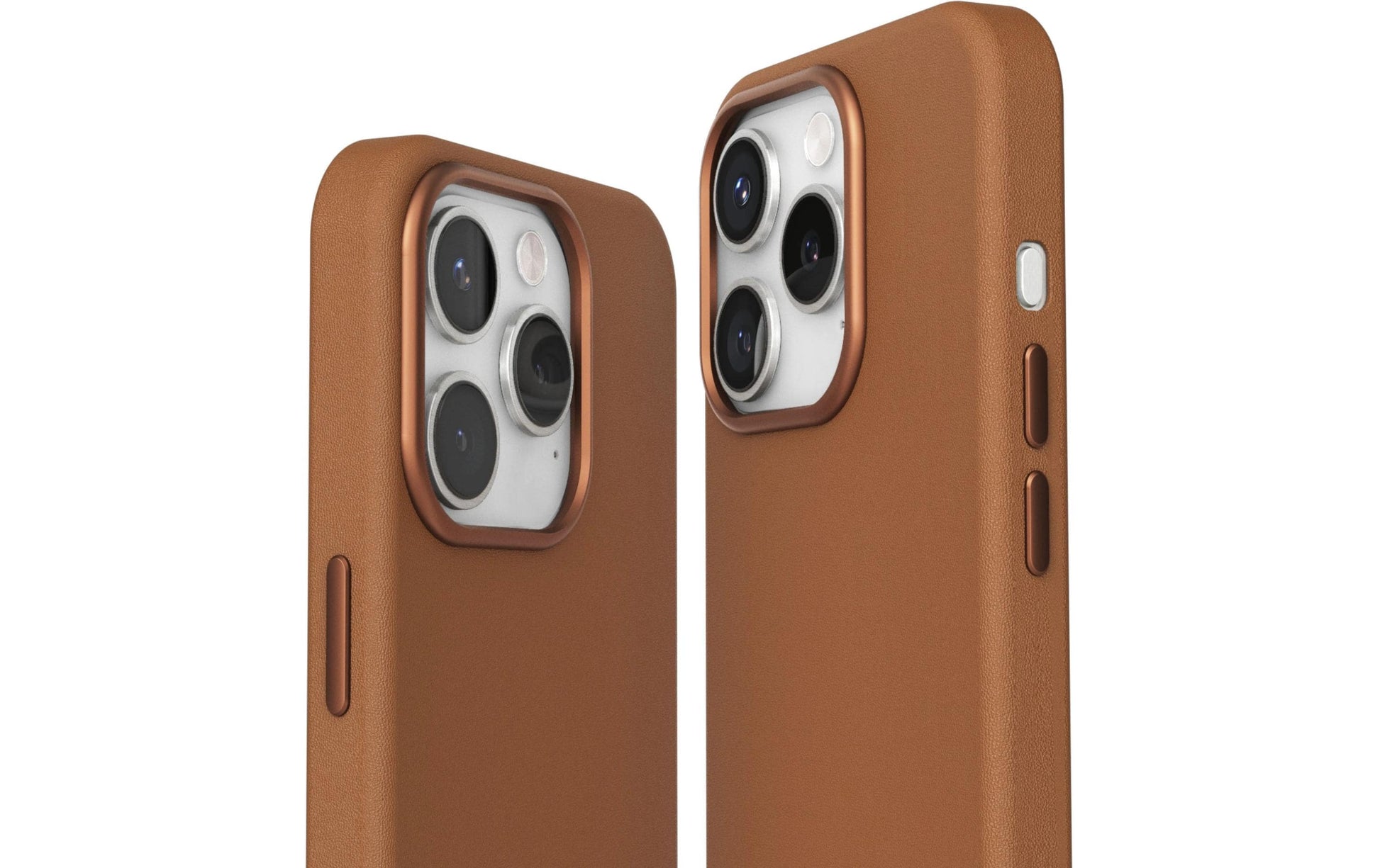 Vonmählen Backcover Like Leather – für Apple iPhone 16 Pro – braun – Kunstleder – MagSafe-kompatibel