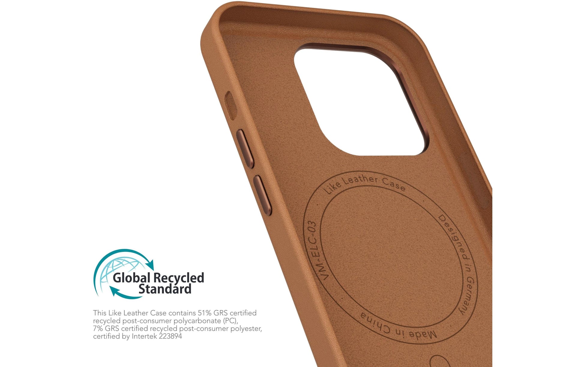 Vonmählen Backcover Like Leather – für Apple iPhone 16 Pro – braun – Kunstleder – MagSafe-kompatibel