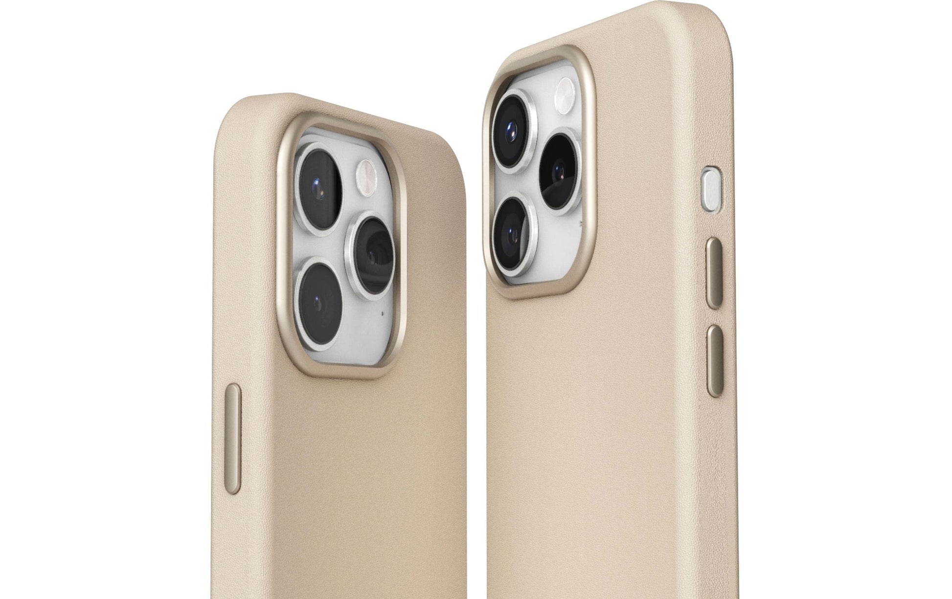 Vonmählen Backcover – für Apple iPhone 16 Pro Max – beige – Kunstleder – MagSafe-kompatibel
