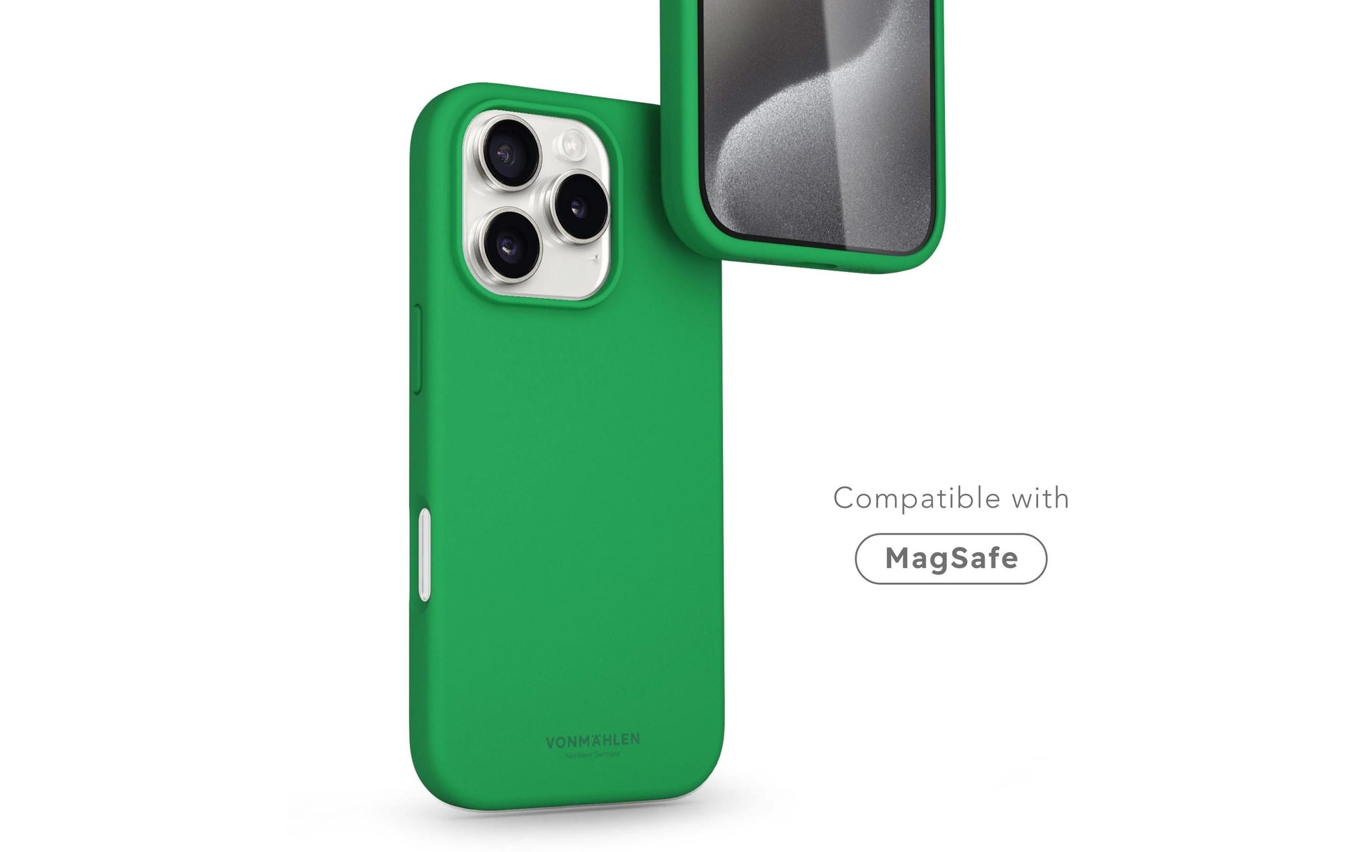 Vonmählen Backcover – für Apple iPhone 16 Pro, MagSafe, Silikon, Green Haven