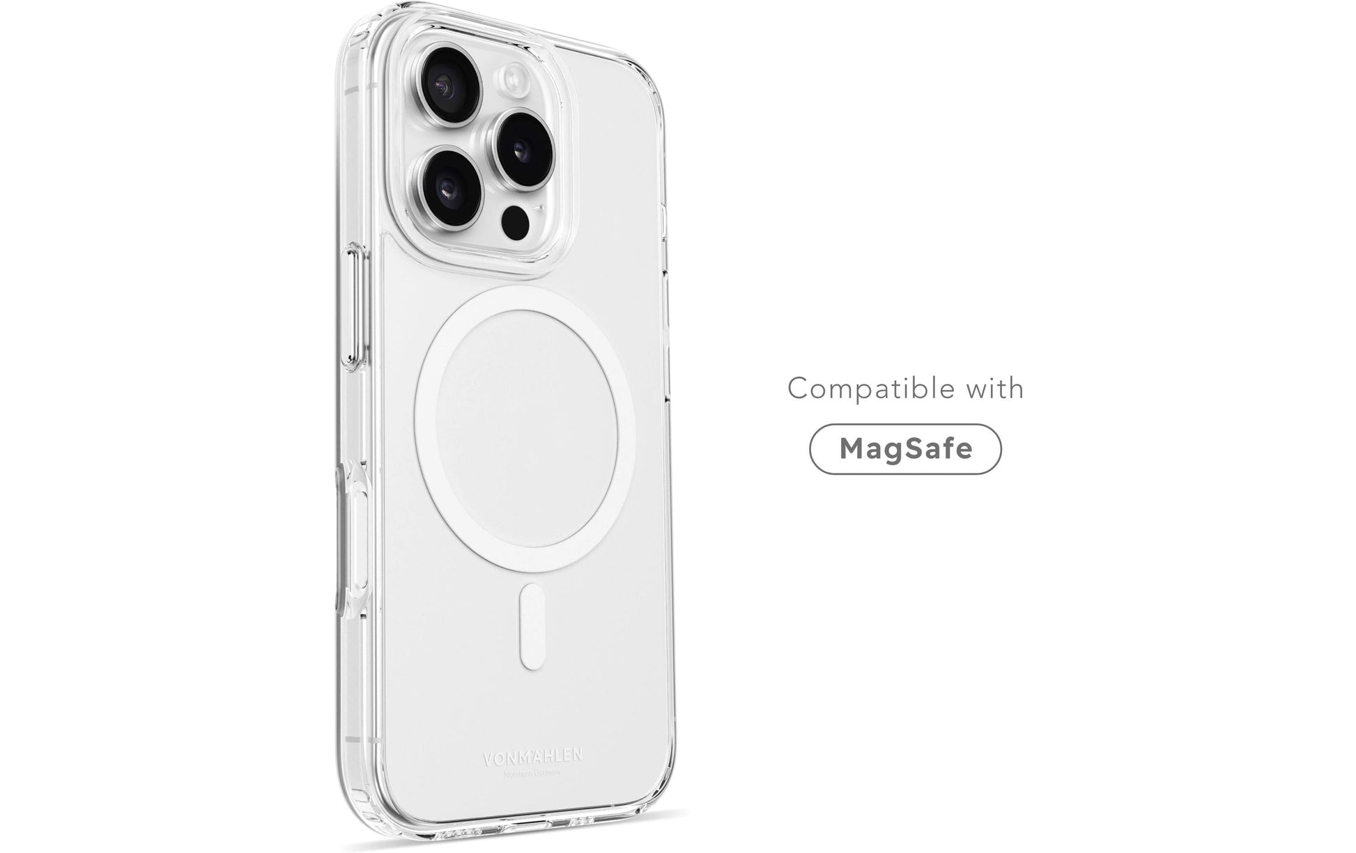 Vonmählen Backcover – für Apple iPhone 16 Pro Max, MagSafe, Kunststoff, Transparent