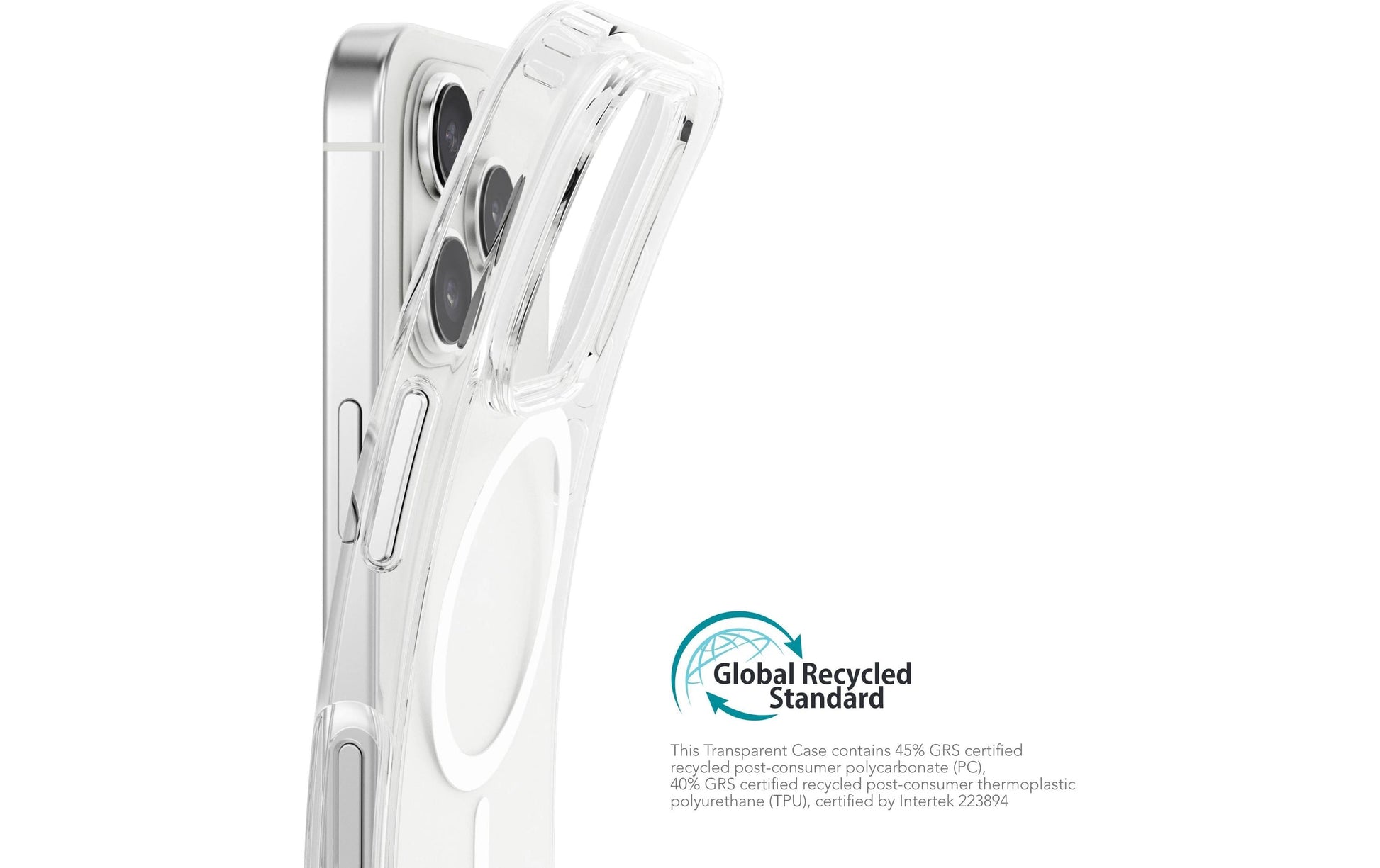 Vonmählen Backcover – für Apple iPhone 16 Pro – transparent/weiss – MagSafe-kompatibel
