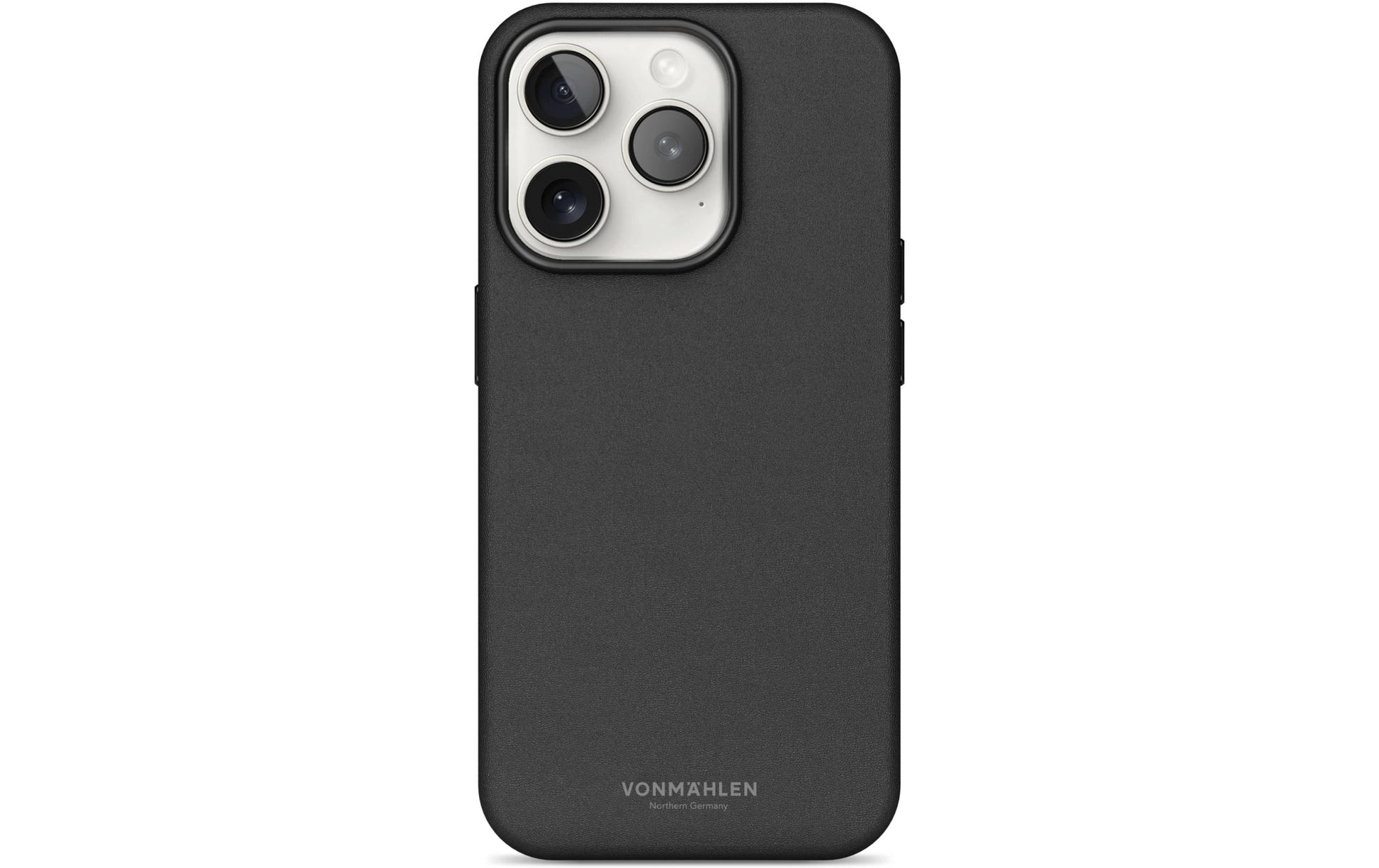 Vonmählen Like Leather Backcover – für Apple iPhone 16 Pro Max, MagSafe, Leder, schwarz