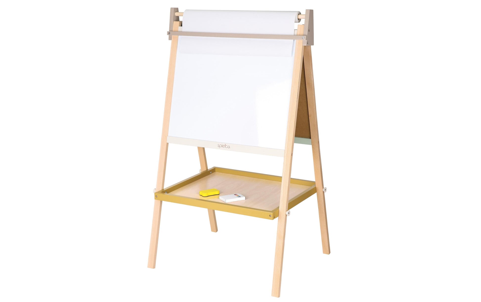 Spielba Holzspielwaren Standtafel – beige, 520 × 480 × 920 mm
