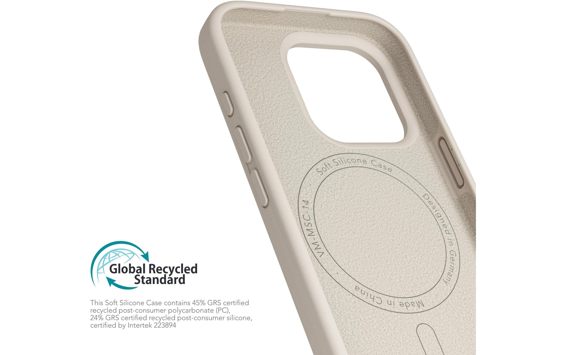 Vonmählen Backcover – für Apple iPhone 16 Pro Max – cremefarben – Silikon – MagSafe-kompatibel