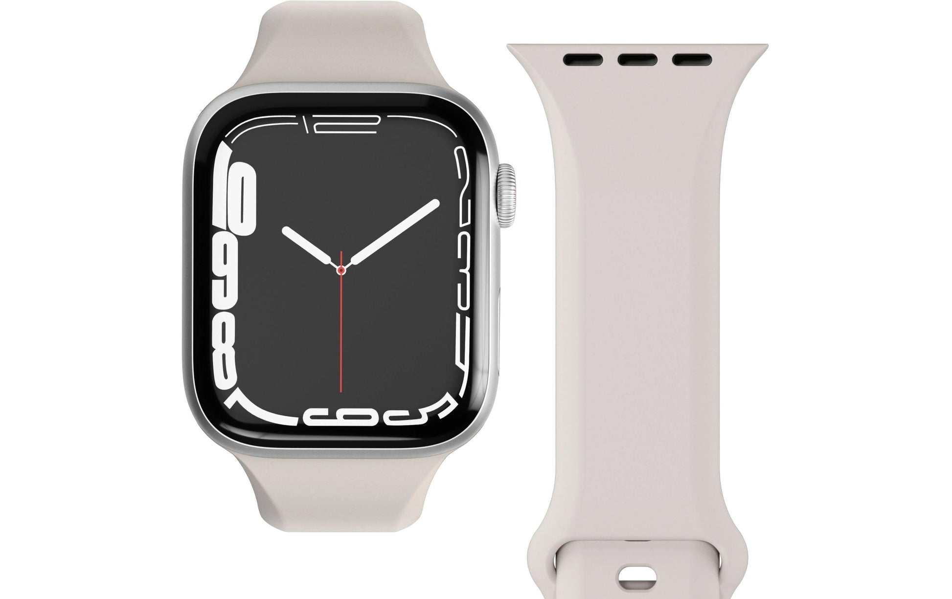 Vonmählen Classic Band 2 – Silikon, Beige, für Apple Watch