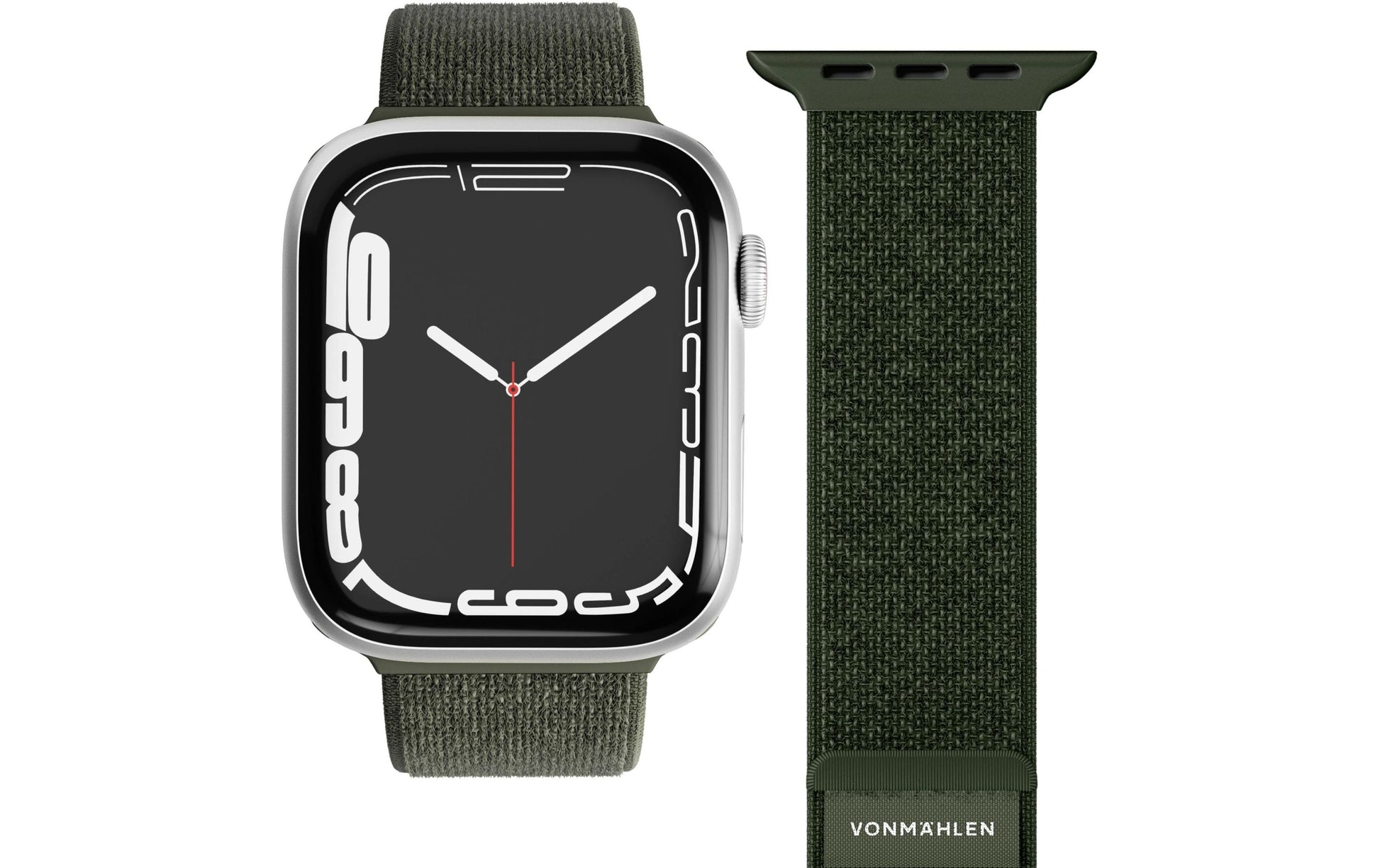 Vonmählen Fitness Loop 2 – Olive, für Apple Watch (44–49 mm)