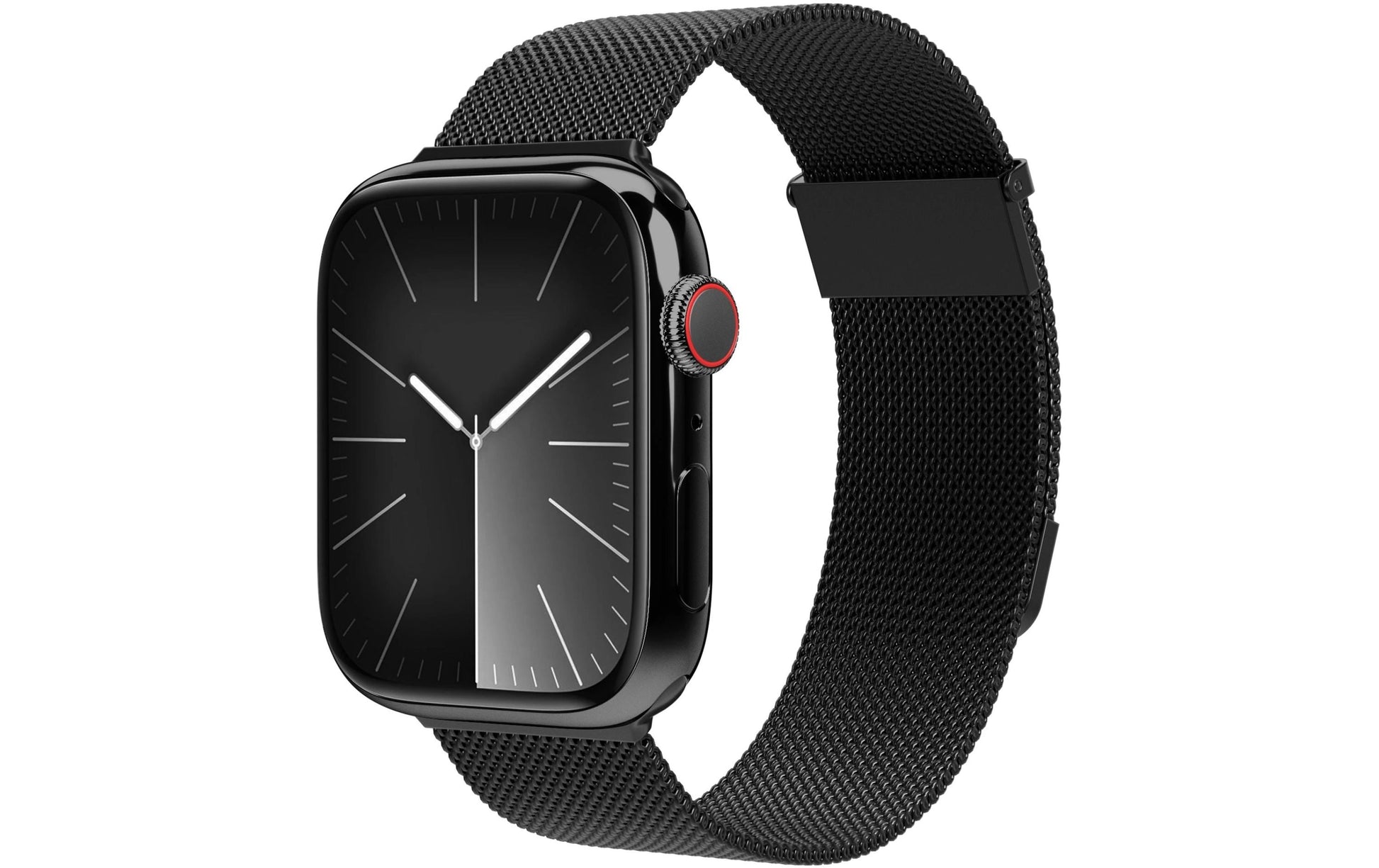 Vonmählen Milanese Loop 2 – Edelstahl Schwarz, für Apple Watch 40/41/42 mm