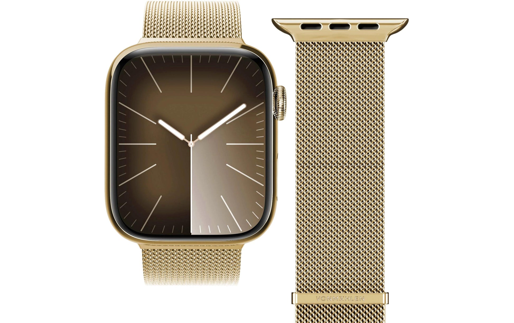 Vonmählen Milanese Loop 2 – Edelstahl Gold, für Apple Watch 40/41/42 mm