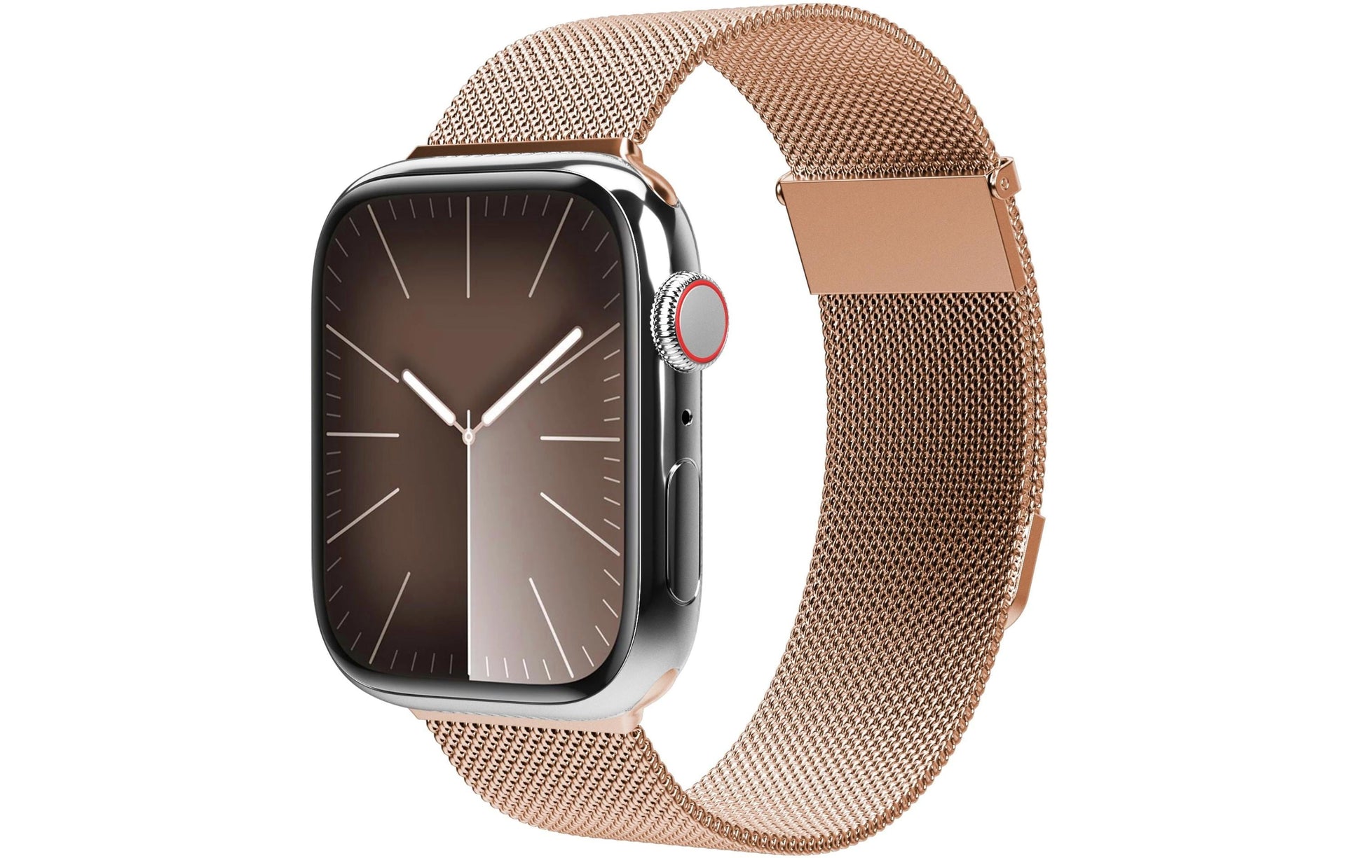 Vonmählen Milanese Loop 2 – Milanese Loop, Roségold, für Apple Watch (44–49 mm)