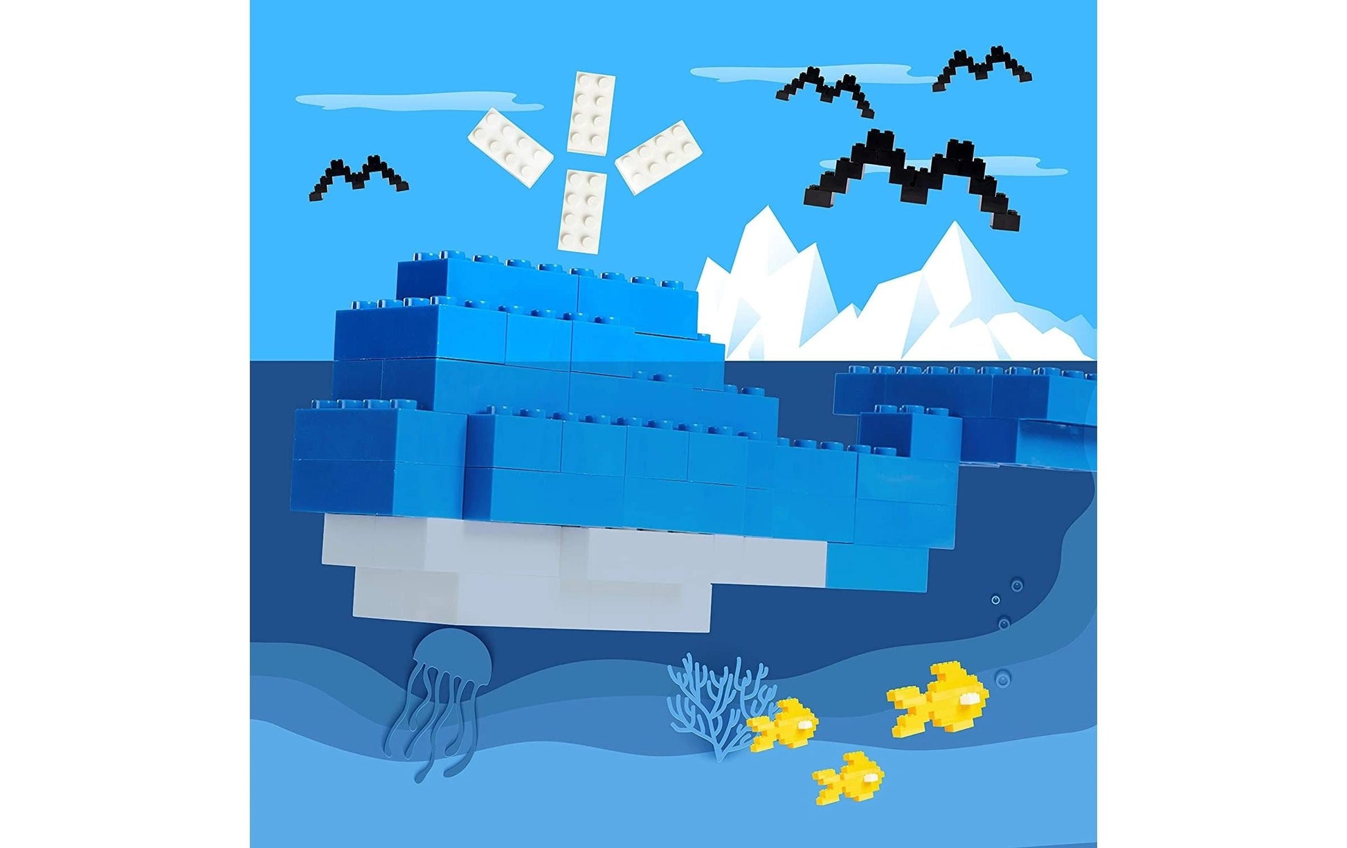 Simba Toys BLOX Einzelbausteine – 500-teilig – ab 3 Jahren – Kunststoff – Blau