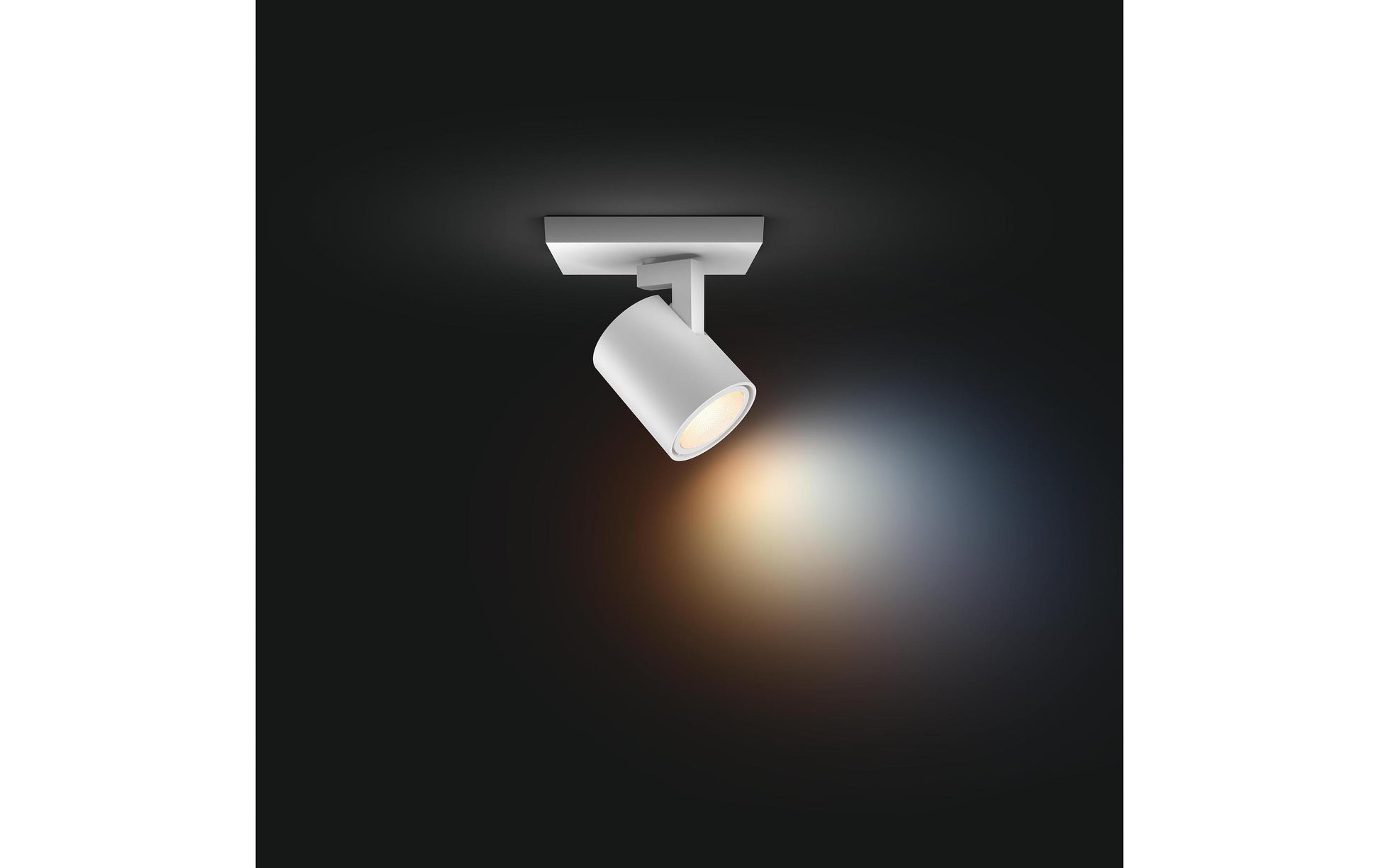 Philips Hue Einbaustrahler LED – Zigbee, dimmbar – 2'200–6'500 K – 350 lm 4,2 W – weiss