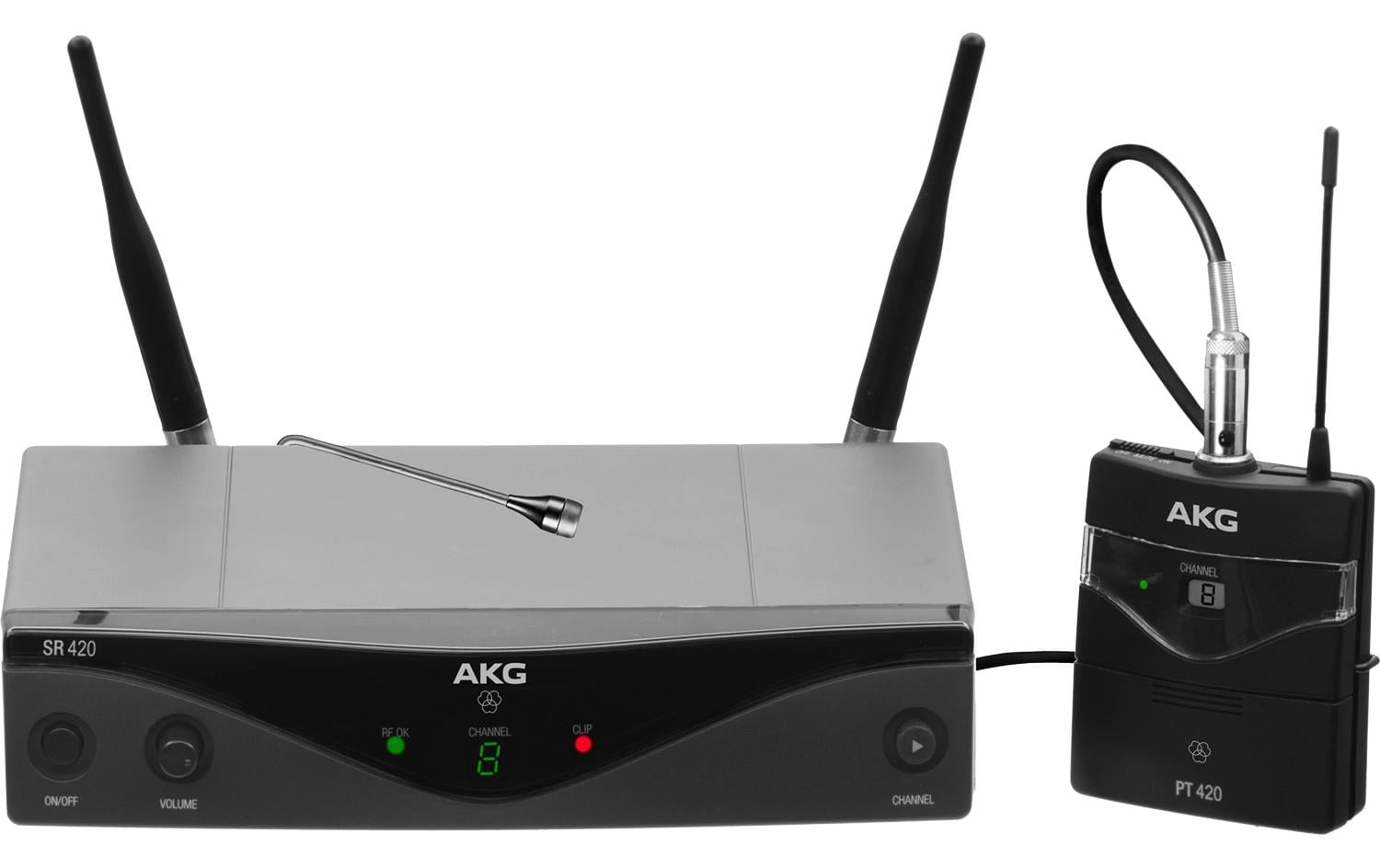 AKG WMS420 – Lavaliermikrofon – Mini-XLR, XLR, Kabellos, Niere, 530–559 MHz