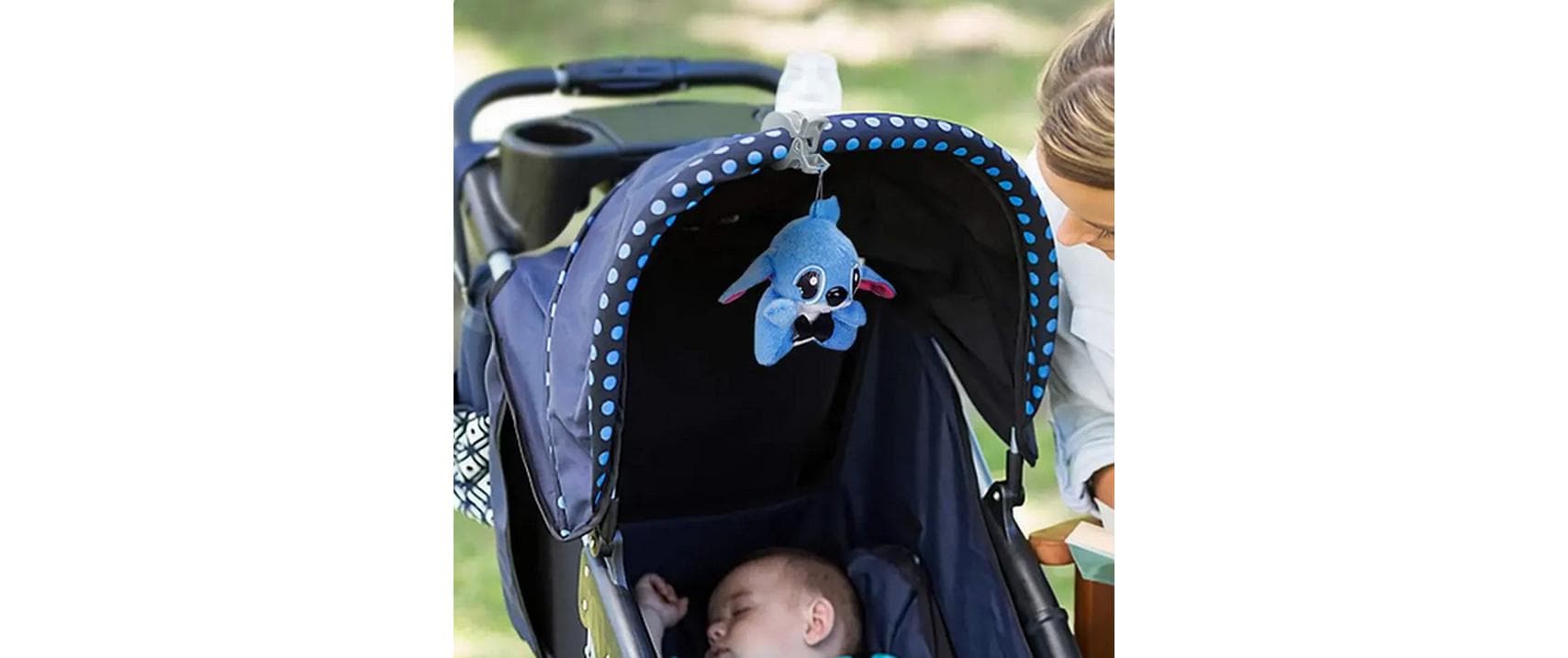 Little Bear Clip – Befestigungshaken – für Baby-Bett/Kinderwagen – schwarz, Kunststoff – 2 Stk.