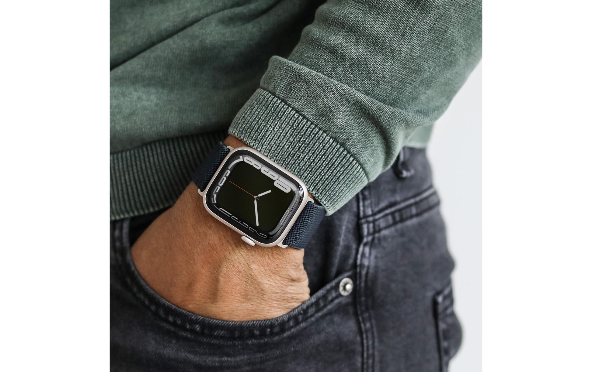 Vonmählen Classic Nylon Loop, Navy, für Apple Watch