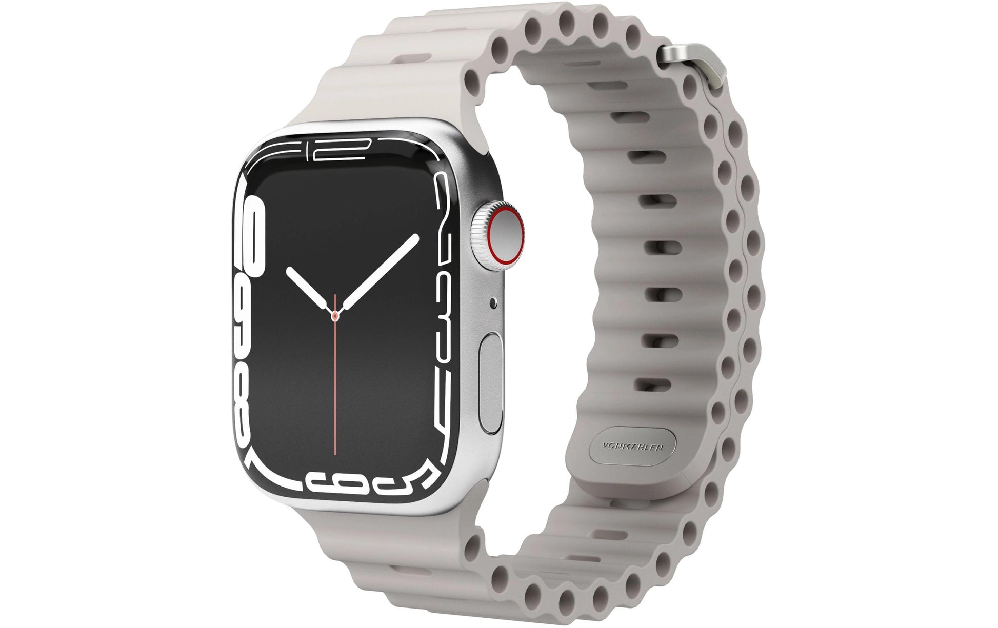 Vonmählen Wave Band 2 – Silikon, Cremefarben, für Apple Watch 40/41/42 mm