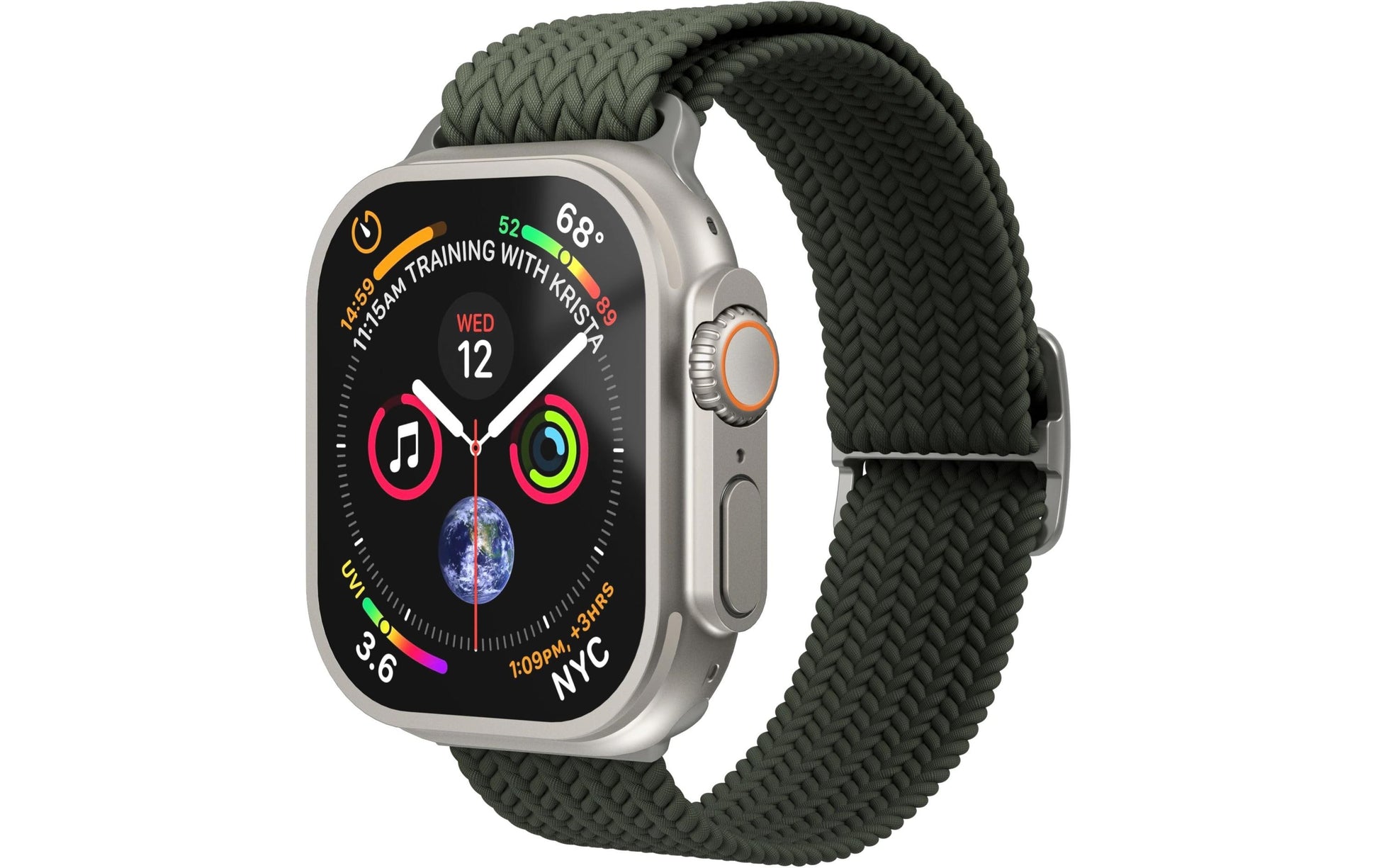 Vonmählen Woven Loop, Olive, für Apple Watch 40 mm, 41 mm, 42 mm