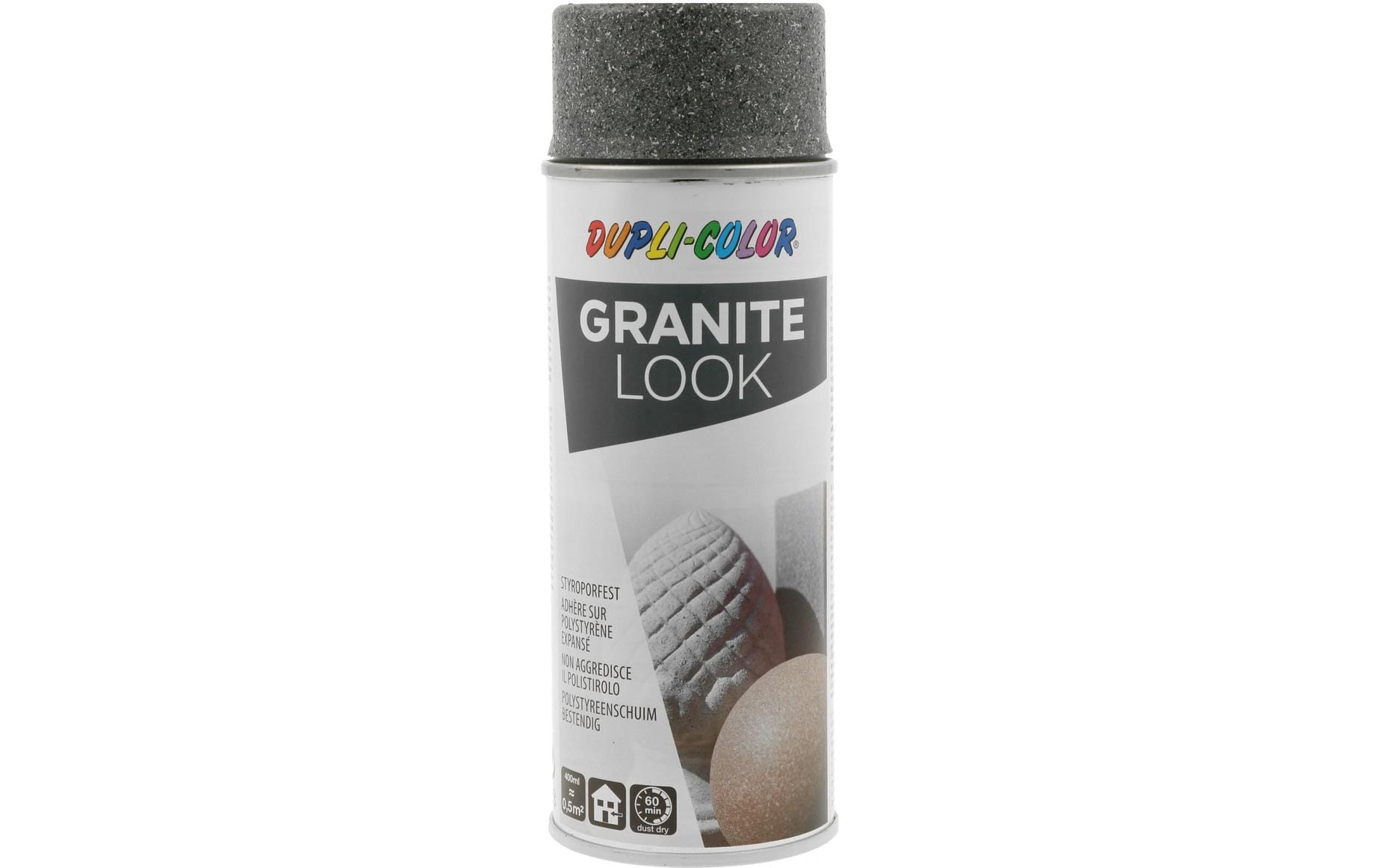 Dupli-Color Farbspray – Dunkelgrau, glänzend – 400 ml – für Stein, Metall, Kunststoff