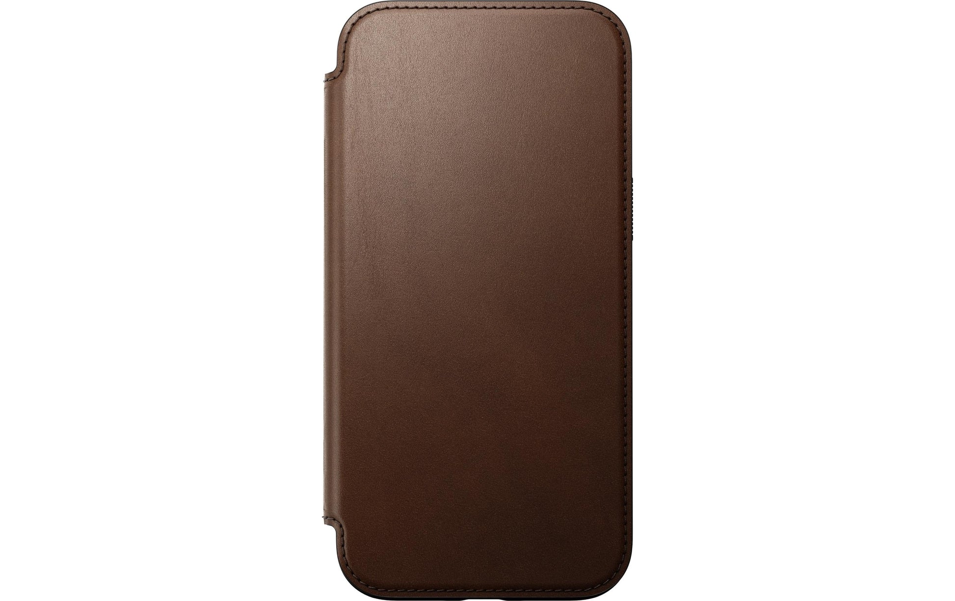Nomad Booklet-Hülle – für Apple iPhone 16 Plus – Braun – Leder – MagSafe-kompatibel, mit Kartenfach