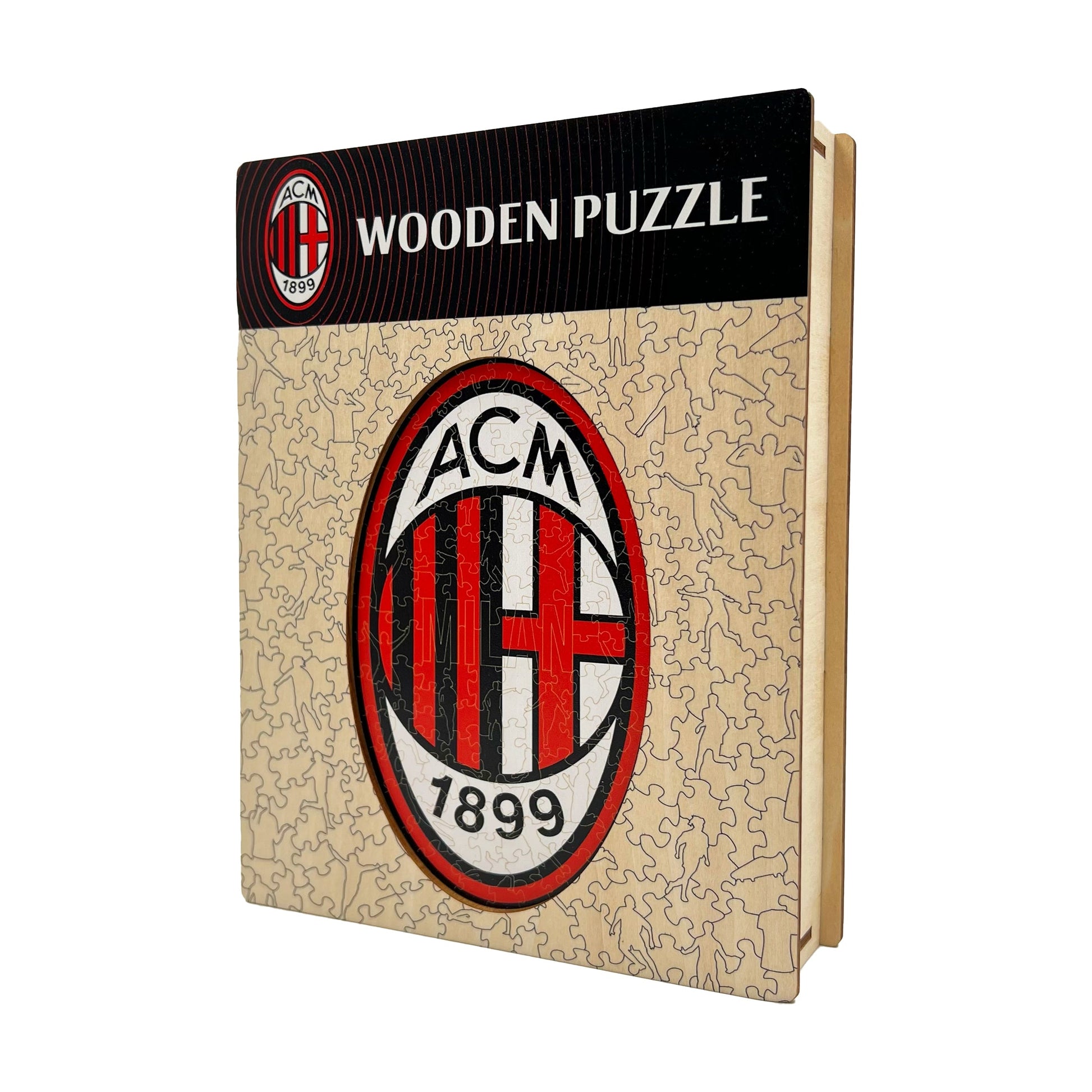 Iconic Puzzles Puzzle AC Milan – 270 Teile – 37,5 × 37,5 cm – ab 10 J. – Holz