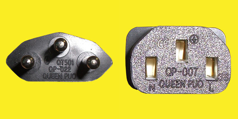 Diggelmann Netzkabel, T12 auf IEC C13, 250 V, 10 m, Schwarz