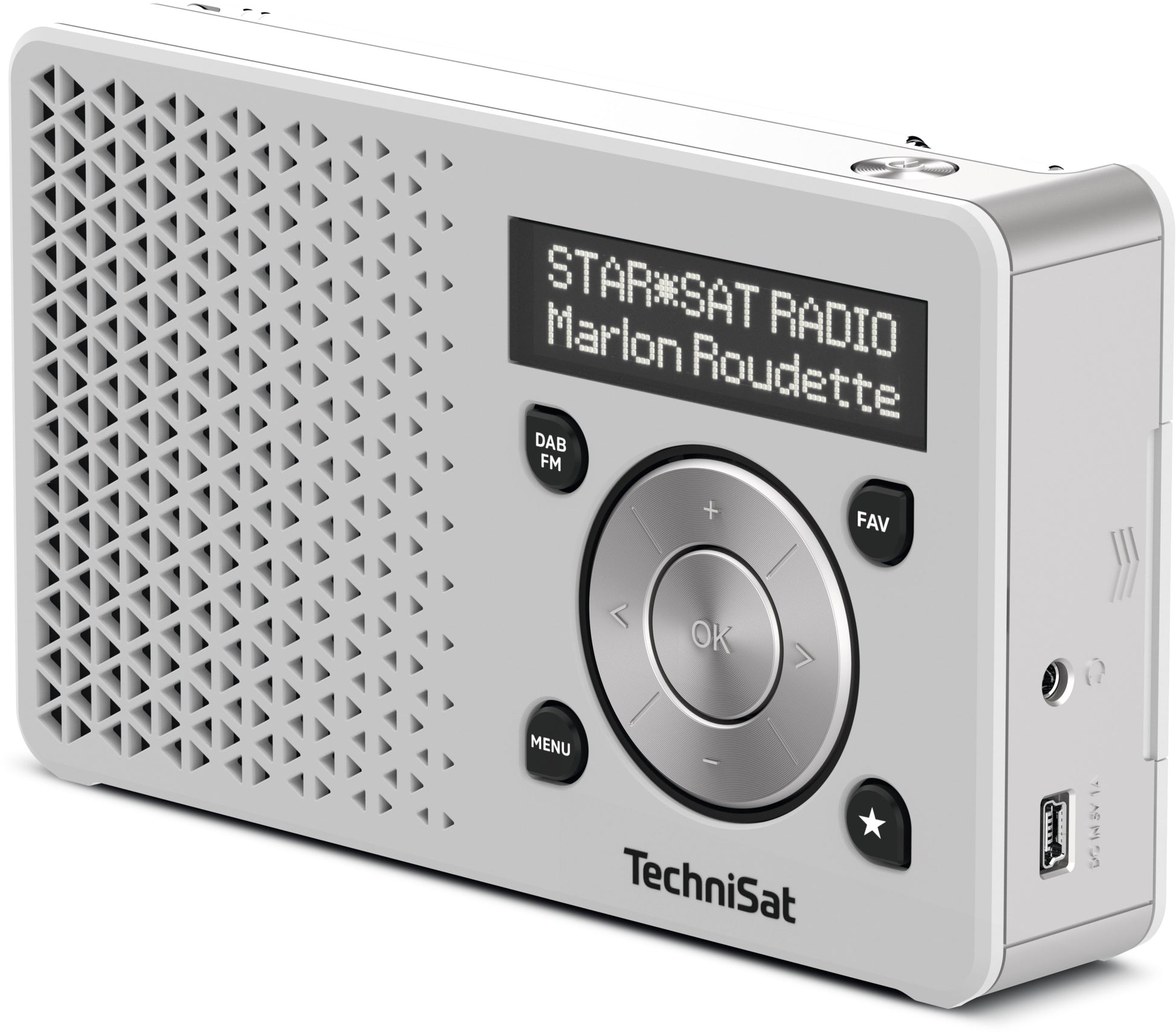 TechniSat DigitRadio 1 – DAB-/Internetradio – Tischradio – UKW – Weiss
