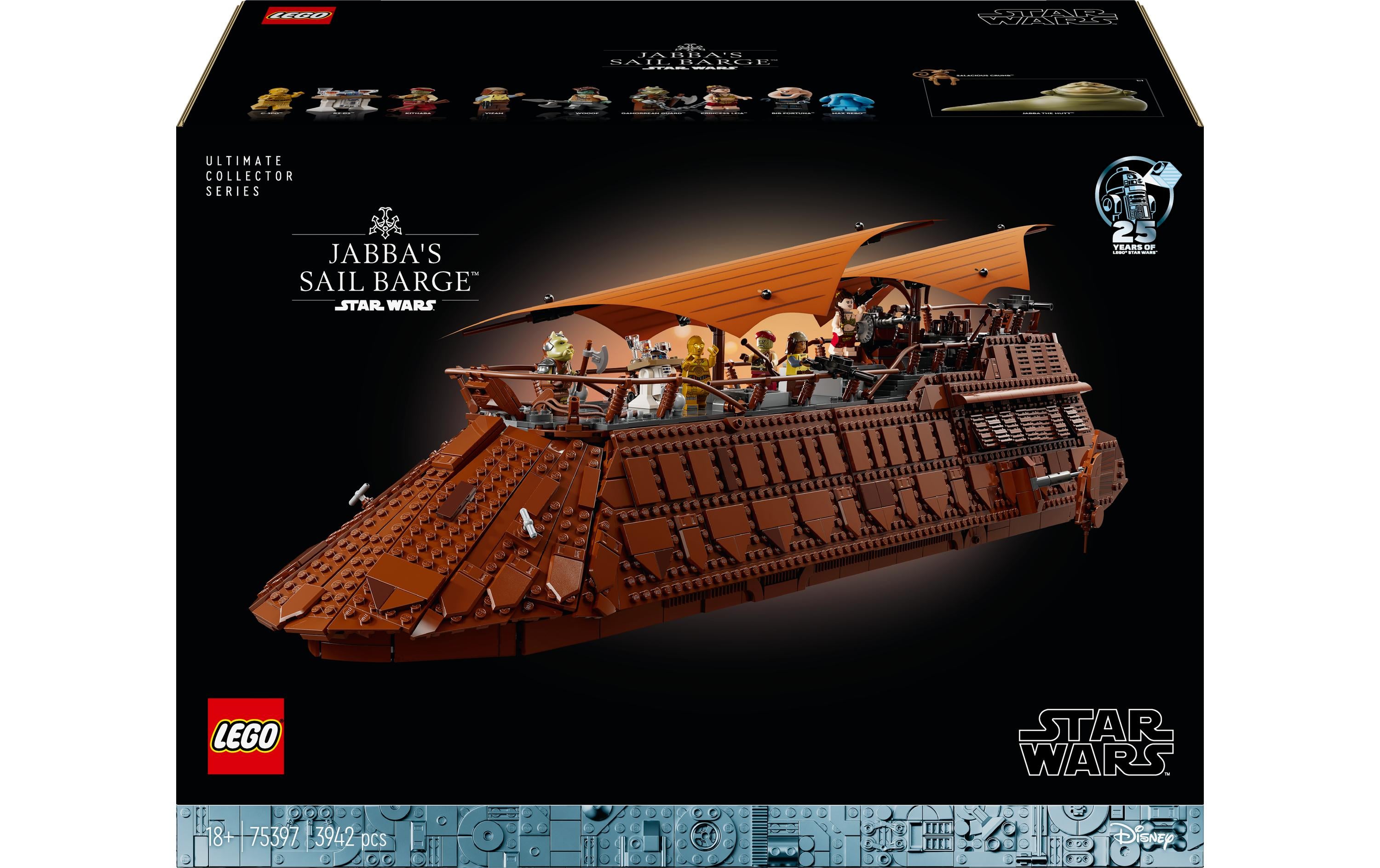 LEGO Jabbas Segelbarke Bausatz – Star Wars – 3943-teilig – 77 × 25 × 25 cm – ab 18 J.