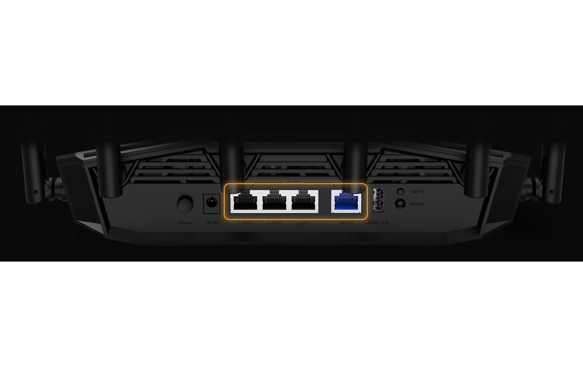 ASUS TUF-BE6500 – Tisch-Router, WLAN, 2,4 / 5 GHz, MIMO, schwarz
