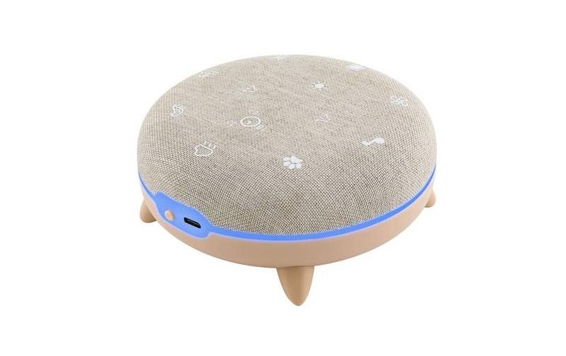 Terraillon Zen Box Kids Musikspielzeug – Weissrauschen-Generator, 7 Melodien, Bluetooth, USB-C – Grau/Beige