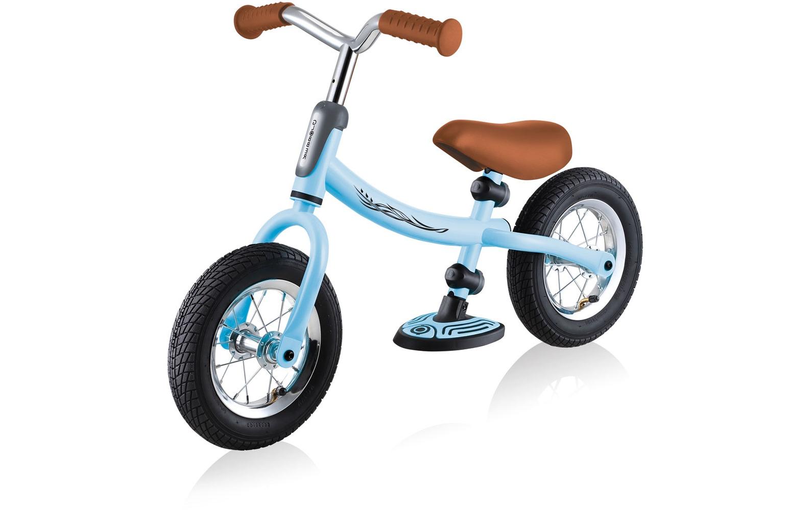 Globber GO BIKE AIR Aufsitzlaufrad – Luftreifen Ø 25,4 cm, verstellbar – ab 3 Jahren – Hellblau