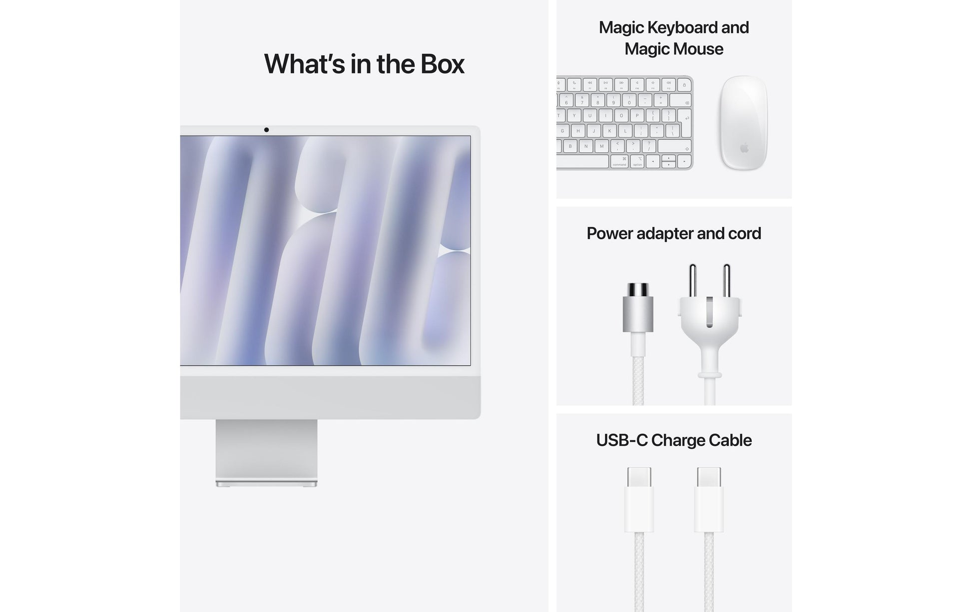Apple iMac All-in-One – 23,5" 4,5K, Apple M4, 16 GB RAM, 256 GB SSD, macOS Sequoia