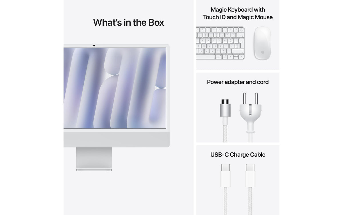 Apple iMac All-in-One – 23,5" 4.5K Ultra HD, Apple M4, 24 GB RAM, 512 GB SSD, macOS Sequoia