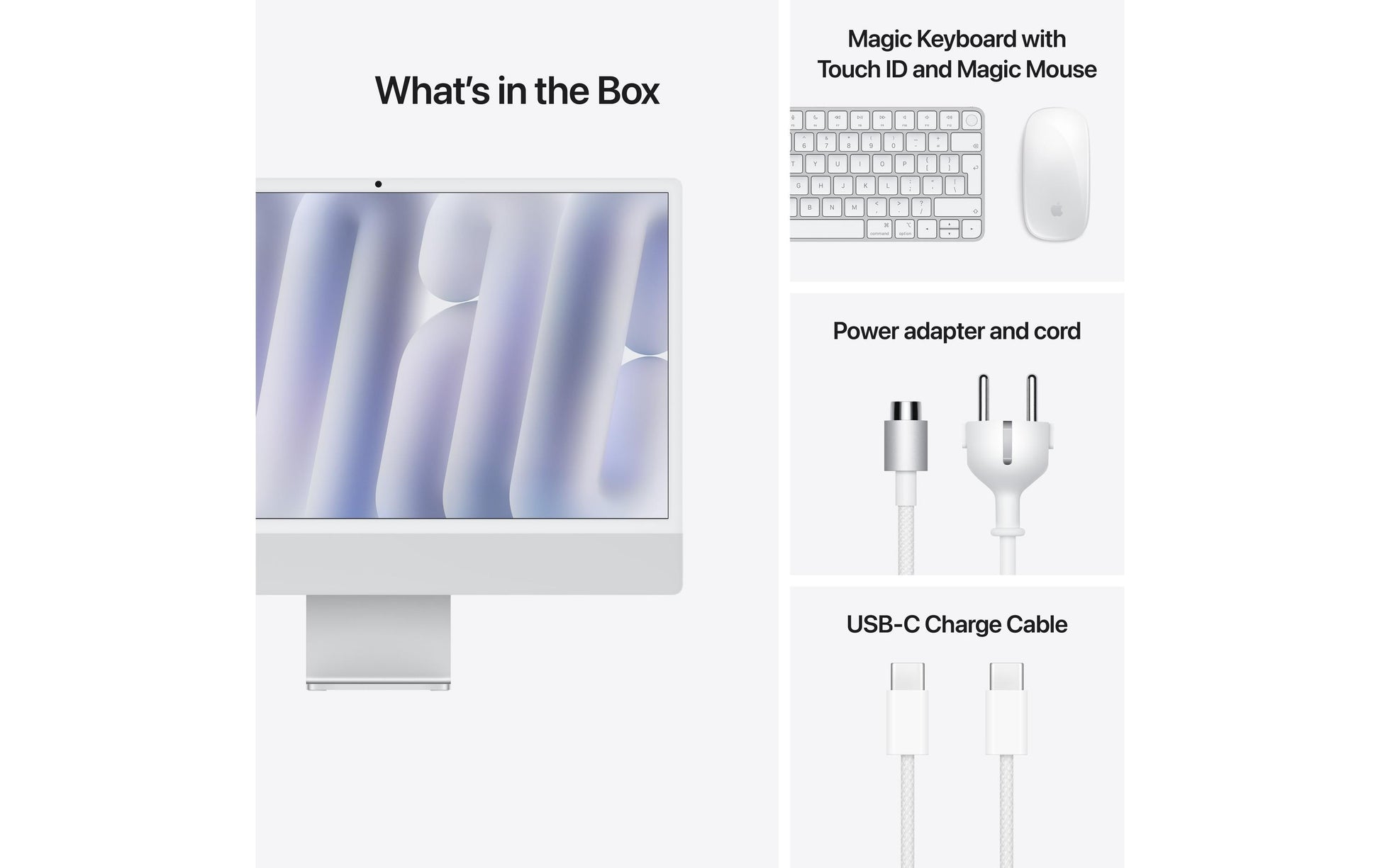 Apple iMac All-in-One – 23,5" 4,5K, Apple M4, 16 GB RAM, 256 GB SSD, macOS Sequoia