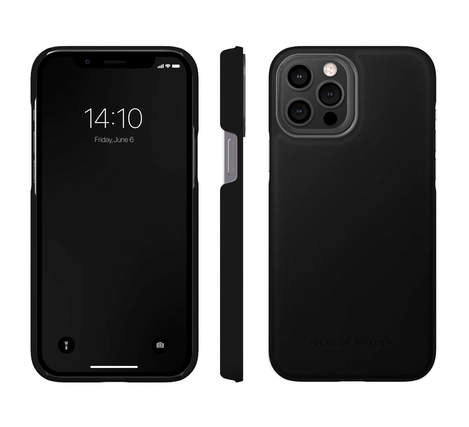 Ideal of Sweden – Backcover – für Apple iPhone 13 Pro Max – Intensives Schwarz – Kunstleder
