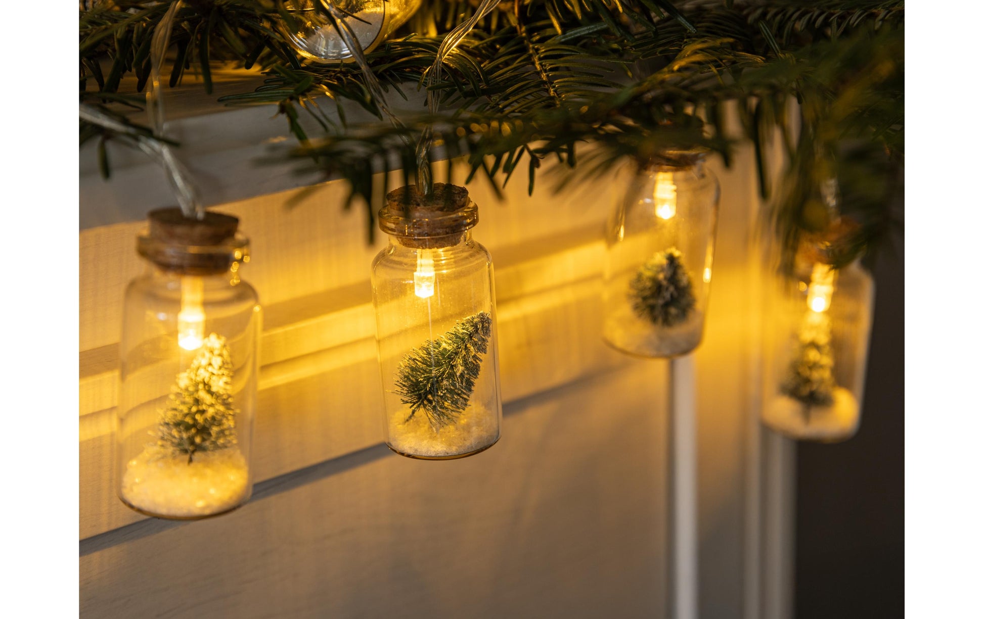 COCON Flaschenpostleuchte – 10 LEDs, 135 cm – warmweiss, mehrfarbig