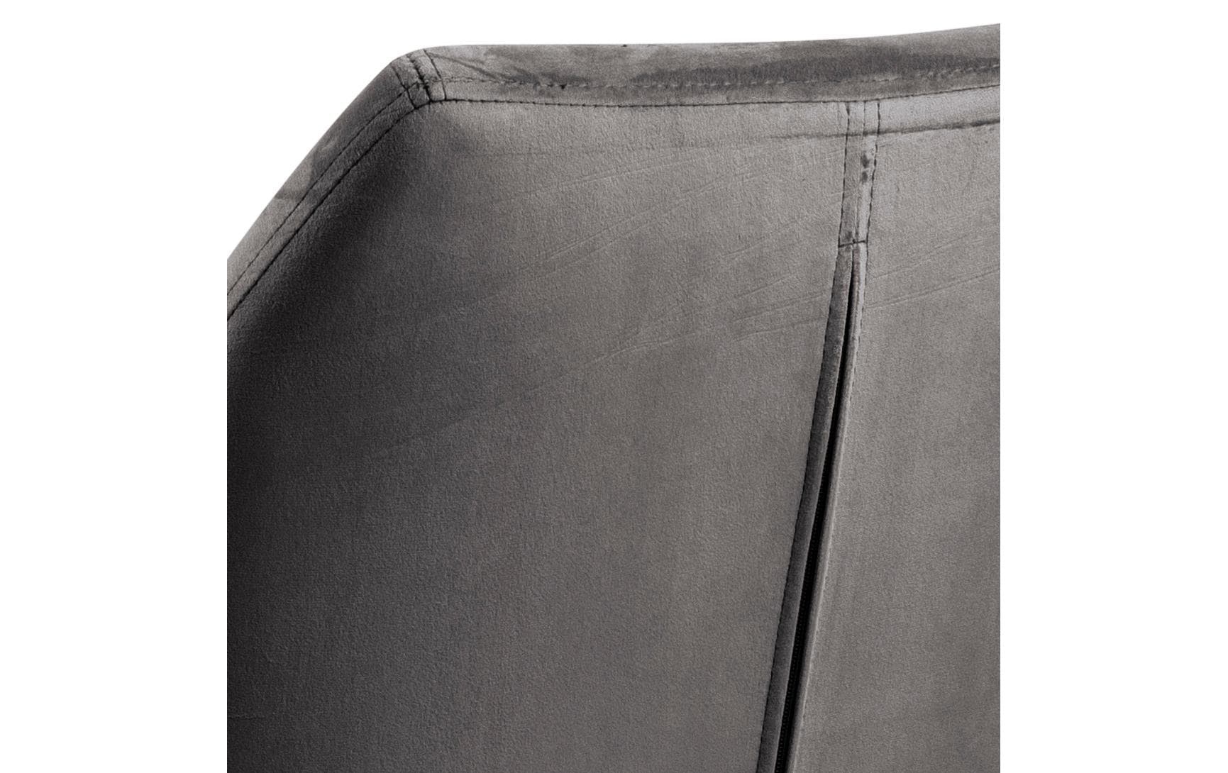 Actona AC Design Bürostuhl Nora – Stoff, Metallfuss, Dunkelgrau