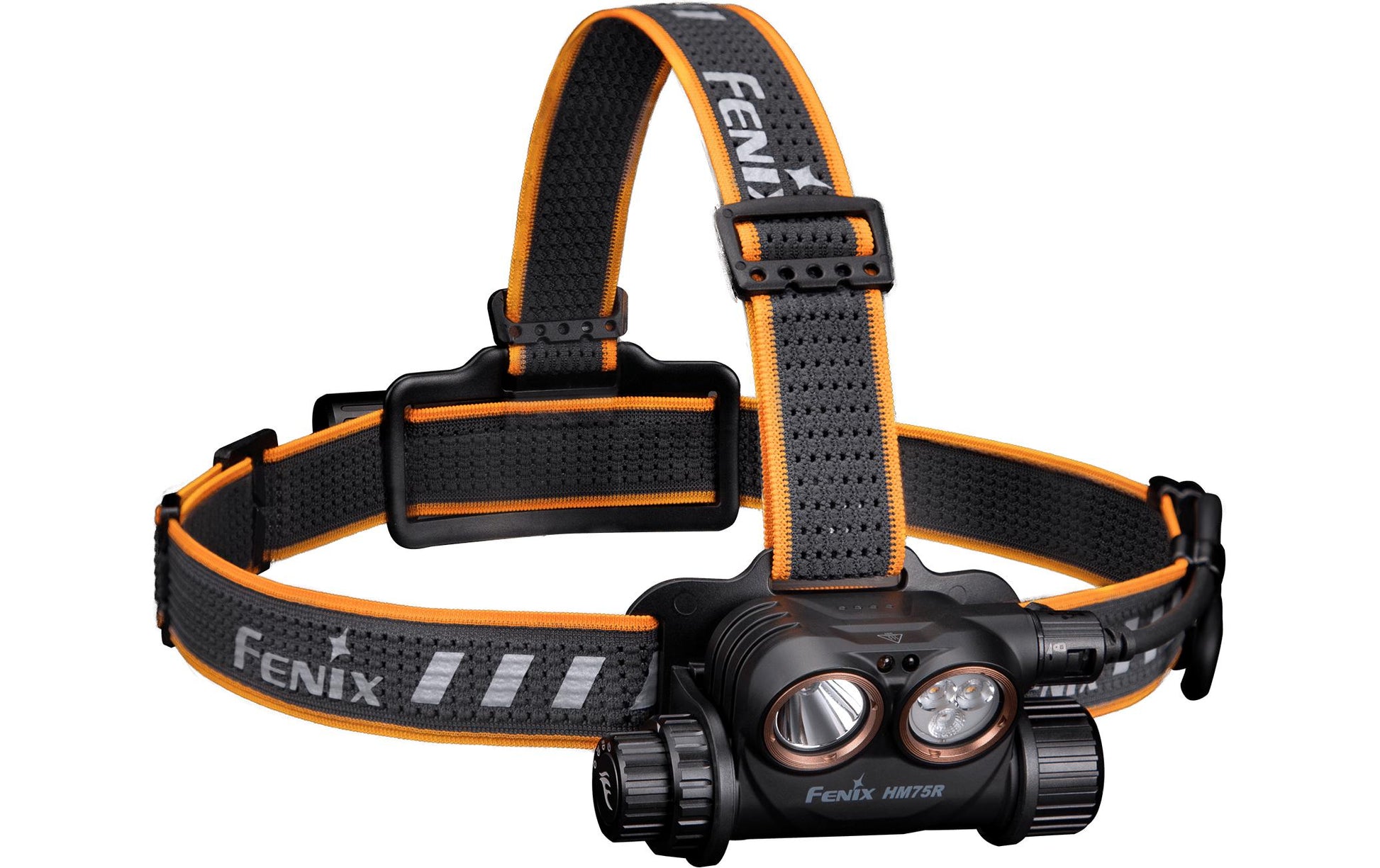 Fenix Stirnlampe HM75R – 1600 lm, 223 m, Laufzeit 300 h – Grau/Orange