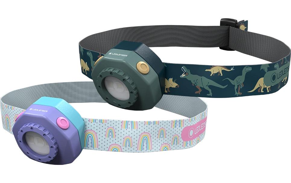 Ledlenser Stirnlampe KIDLED4R – 40 lm, 9 m, IP44, Laufzeit 18 h – Lila