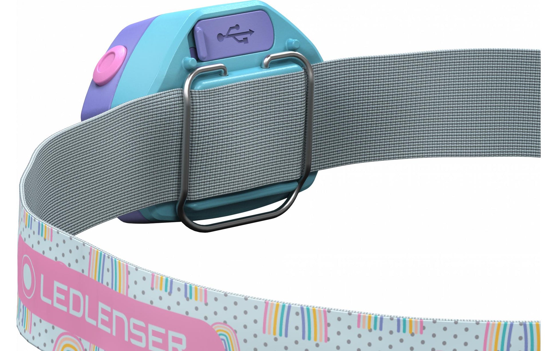 Ledlenser Stirnlampe KIDLED4R – 40 lm, 9 m, IP44, Laufzeit 18 h – Lila