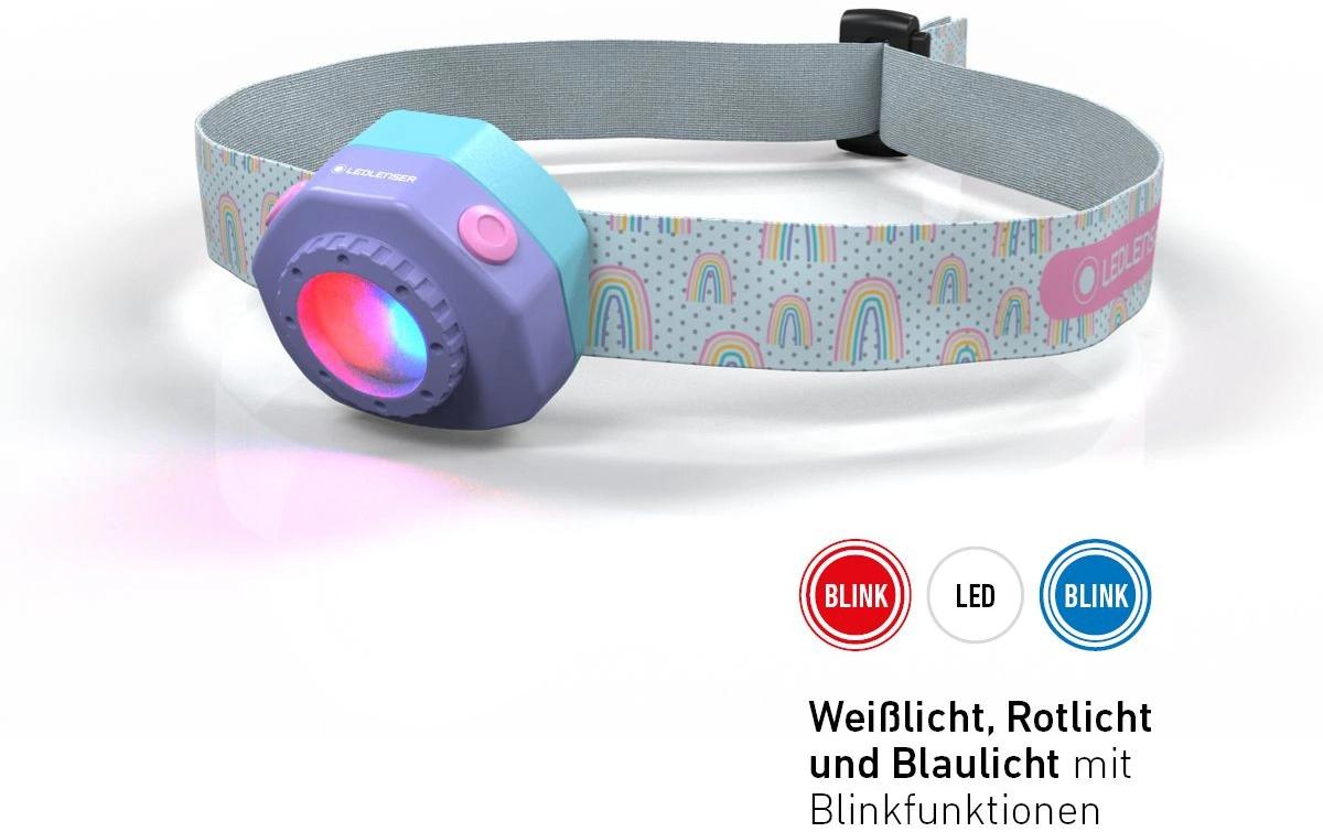 Ledlenser Stirnlampe KIDLED4R – 40 lm, 9 m, IP44, Laufzeit 18 h – Grün